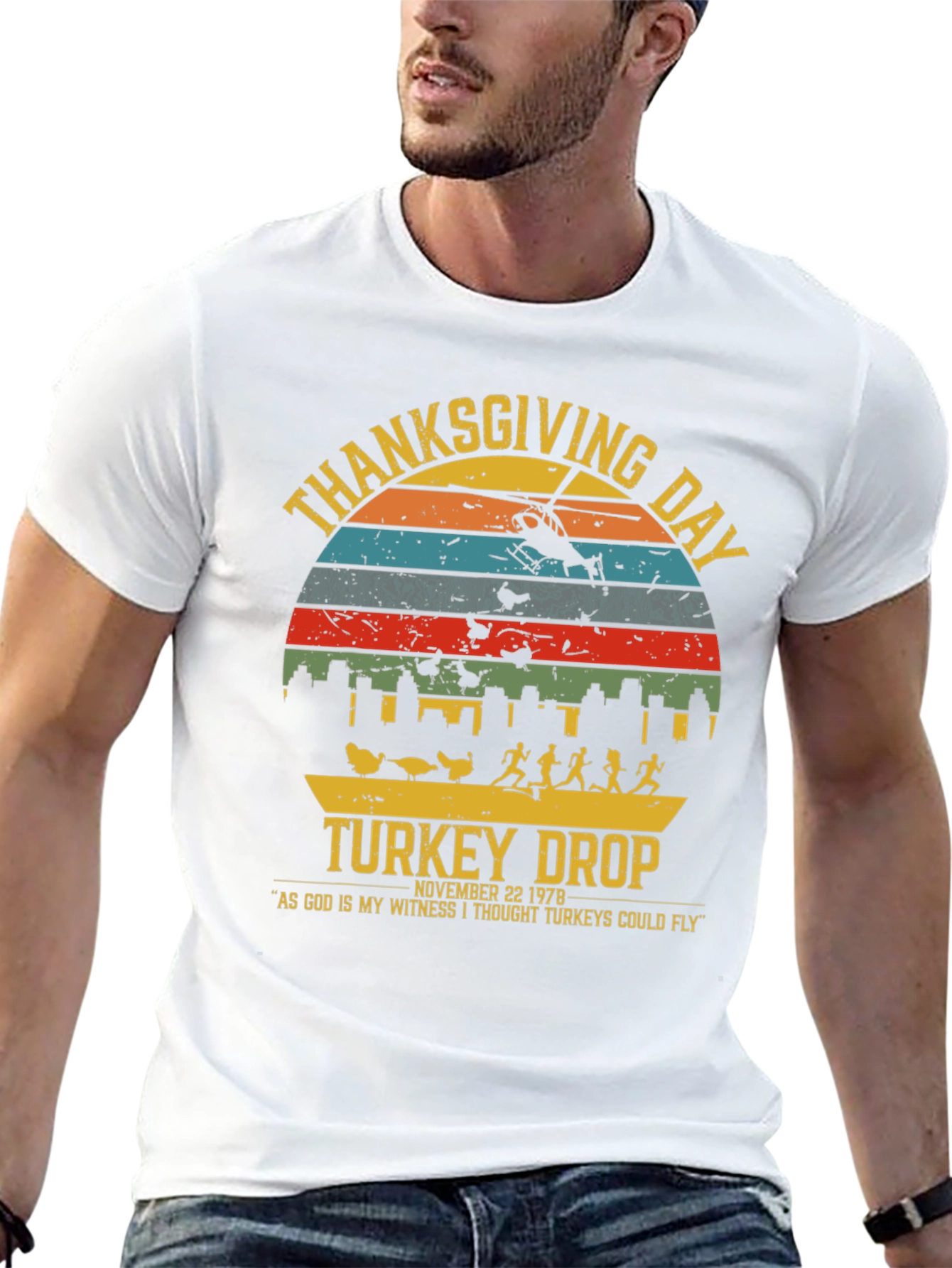 Thanksgiving Day Turkey Drop T-Shirt