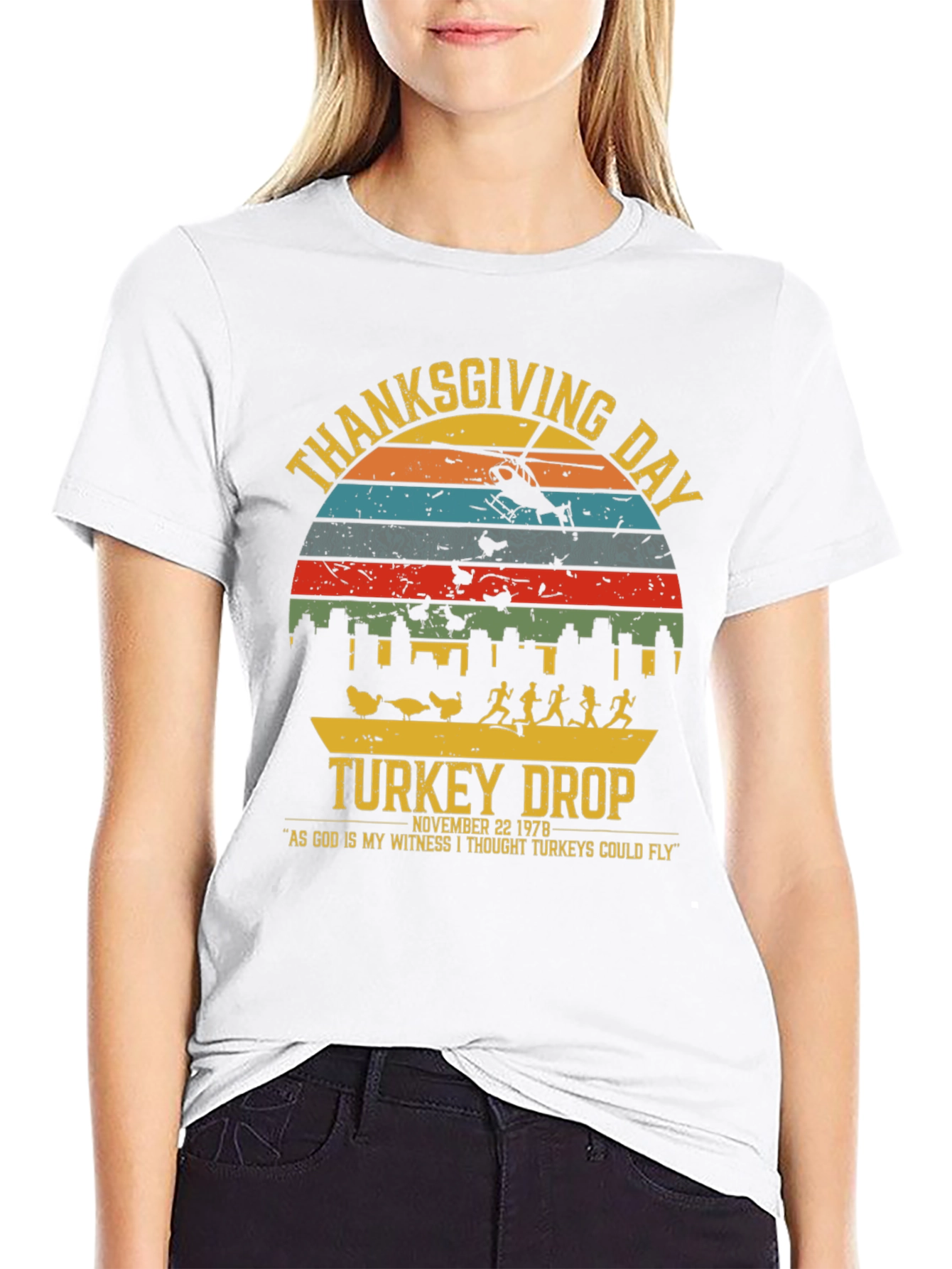 Thanksgiving Day Turkey Drop T-Shirt