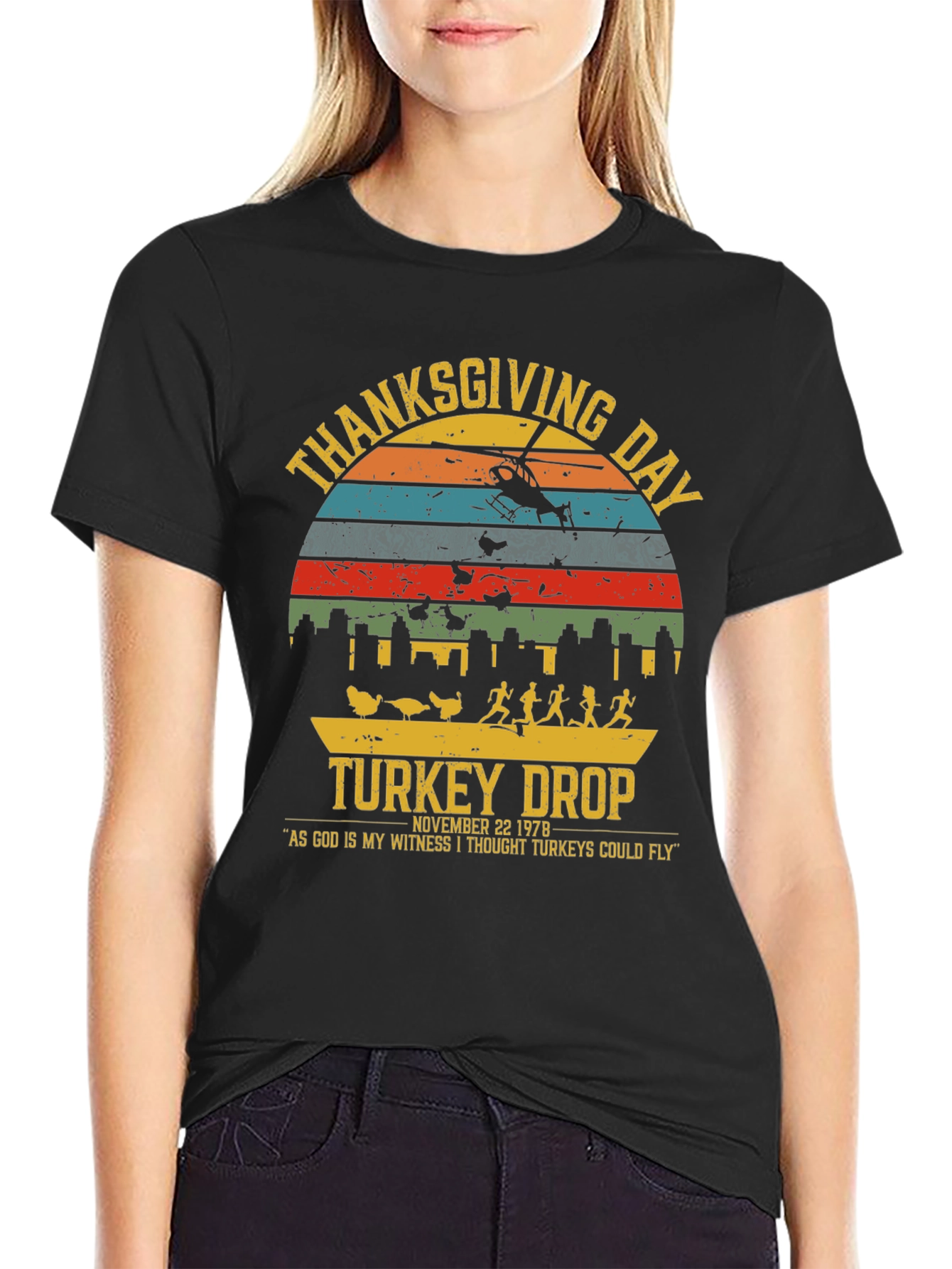 Thanksgiving Day Turkey Drop T-Shirt