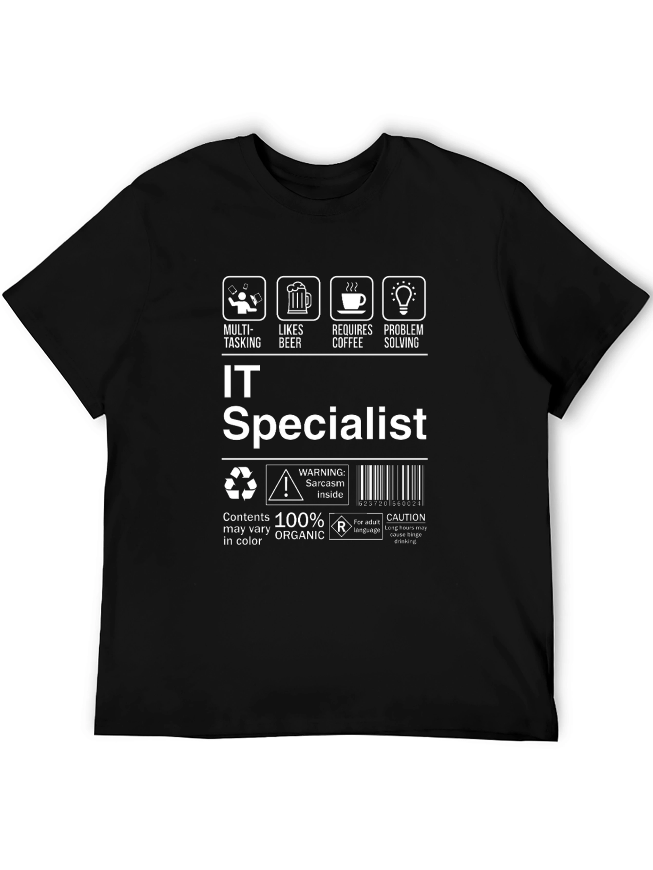 IT Specialist Humor Graphic T-Shirt