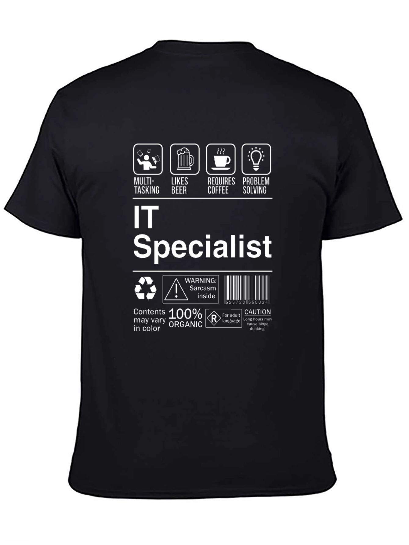 IT Specialist Humor Graphic T-Shirt