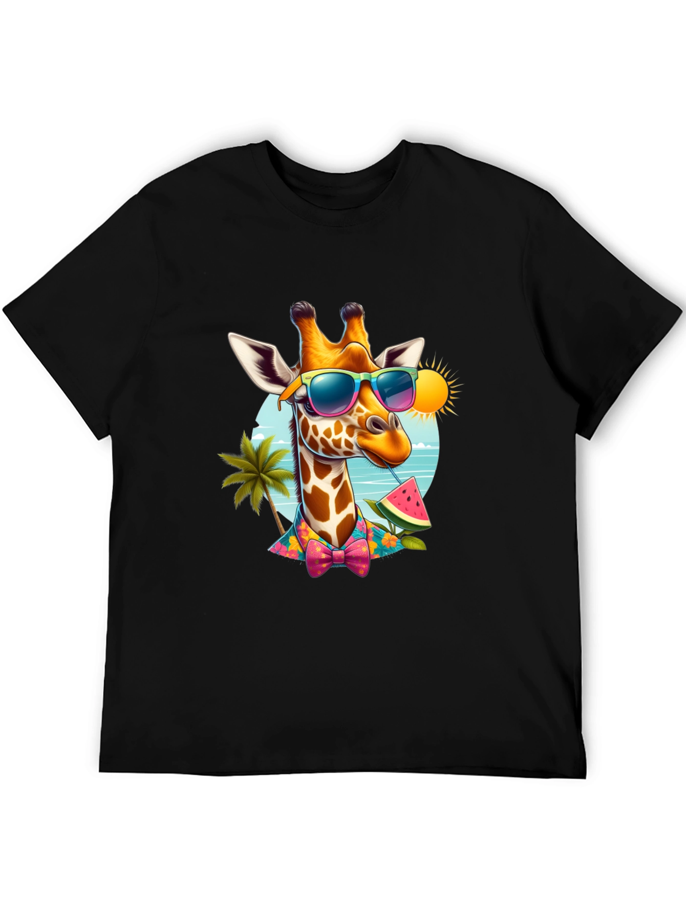 Summer Giraffe T-Shirt - Vacation Ready!