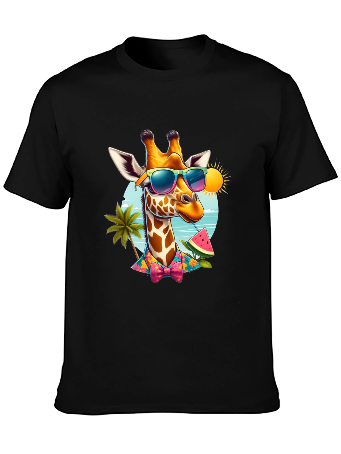 Summer Giraffe T-Shirt - Vacation Ready!