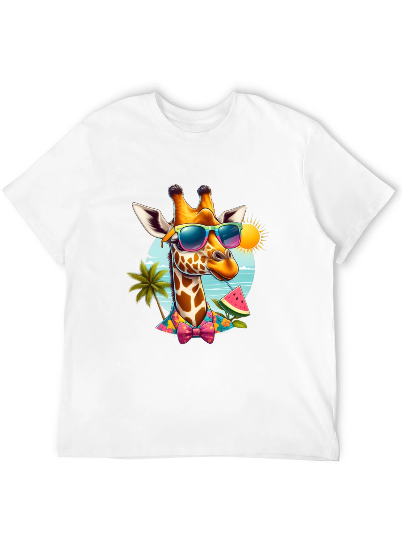 Summer Giraffe T-Shirt - Vacation Ready!