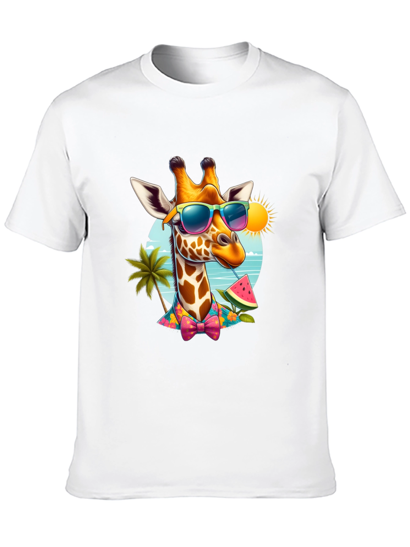 Summer Giraffe T-Shirt - Vacation Ready!