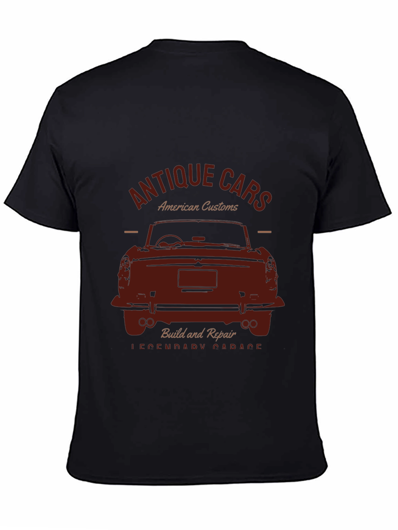 Antique Car T-Shirt - American Customs Garage Tee