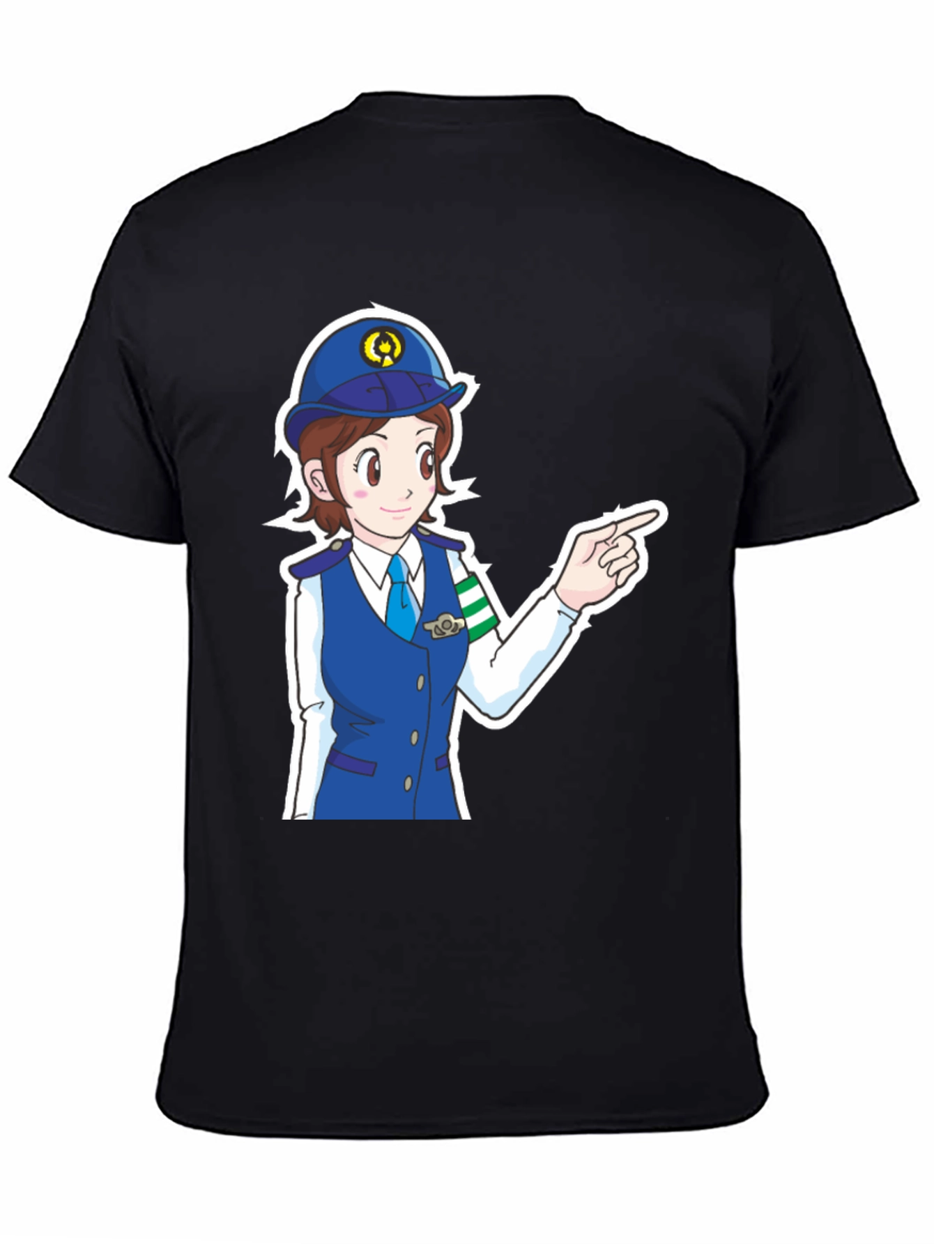 Anime Police Officer T-Shirt