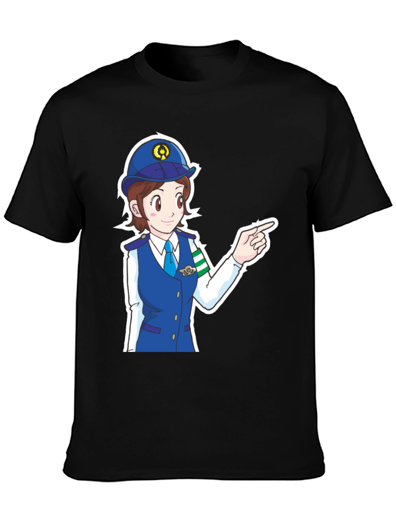 Anime Police Officer T-Shirt
