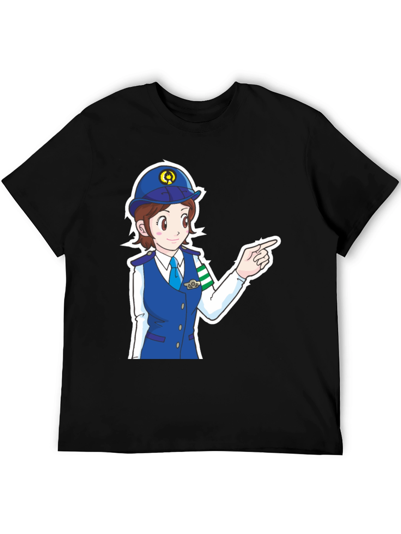 Anime Police Officer T-Shirt
