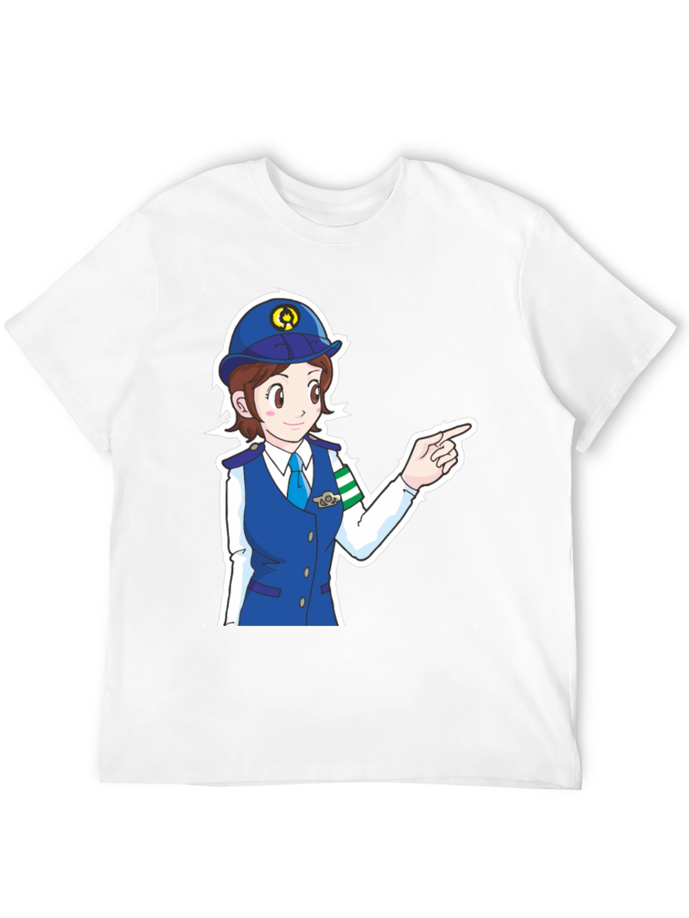 Anime Police Officer T-Shirt