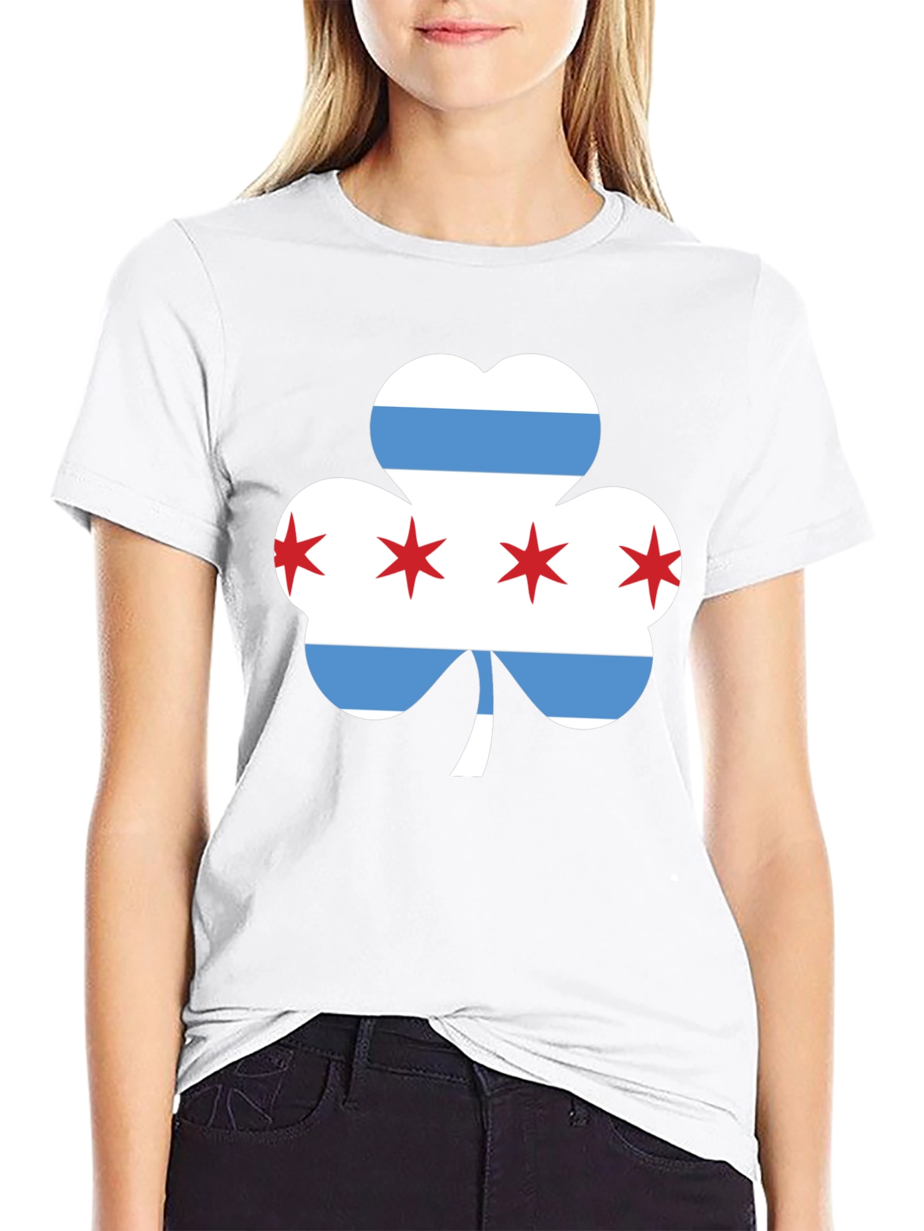 Chicago Shamrock Black T-Shirt