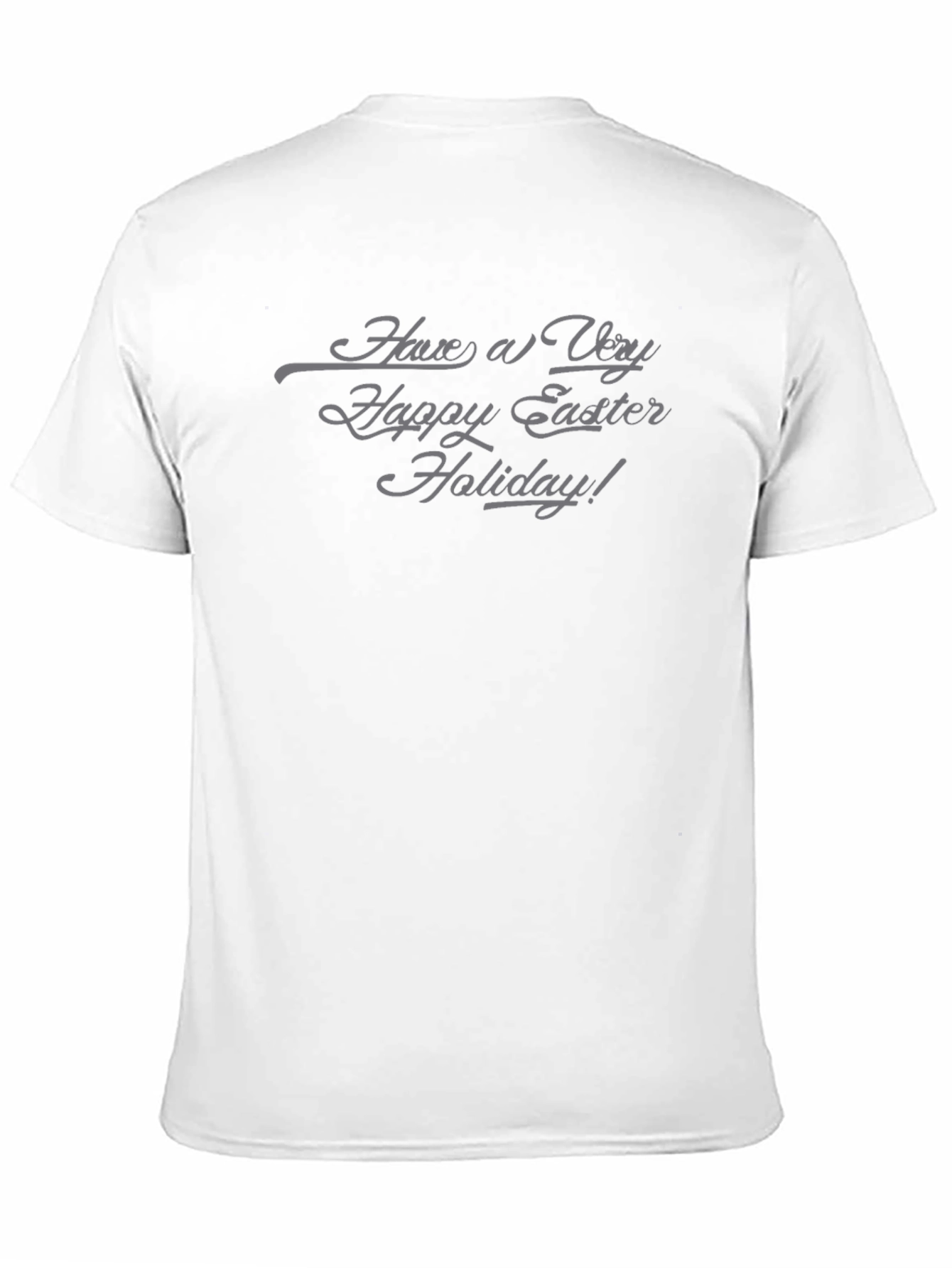 Easter Holiday Black Crew Neck T-Shirt