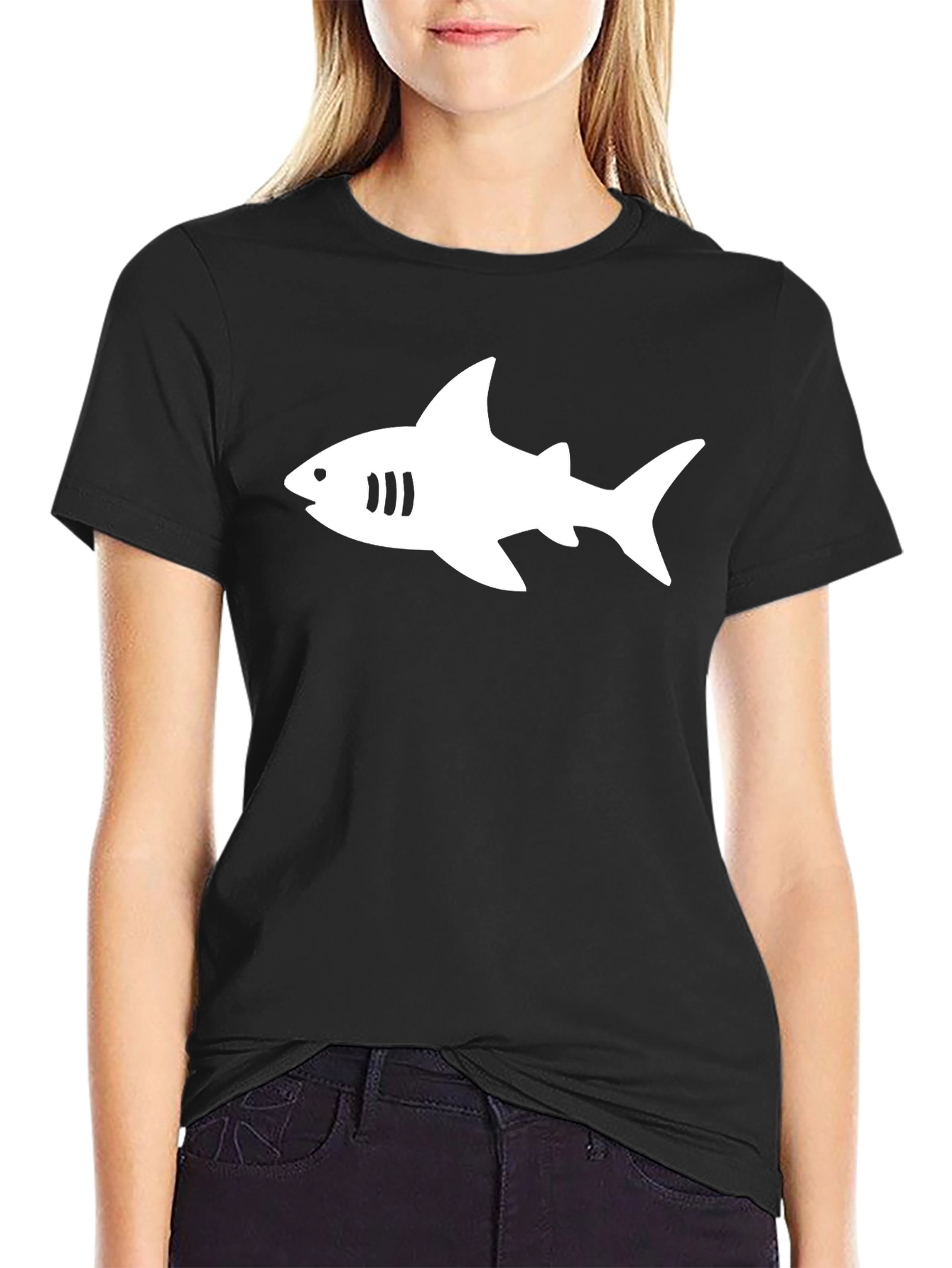 Black Shark Graphic Tee - Cool & Casual