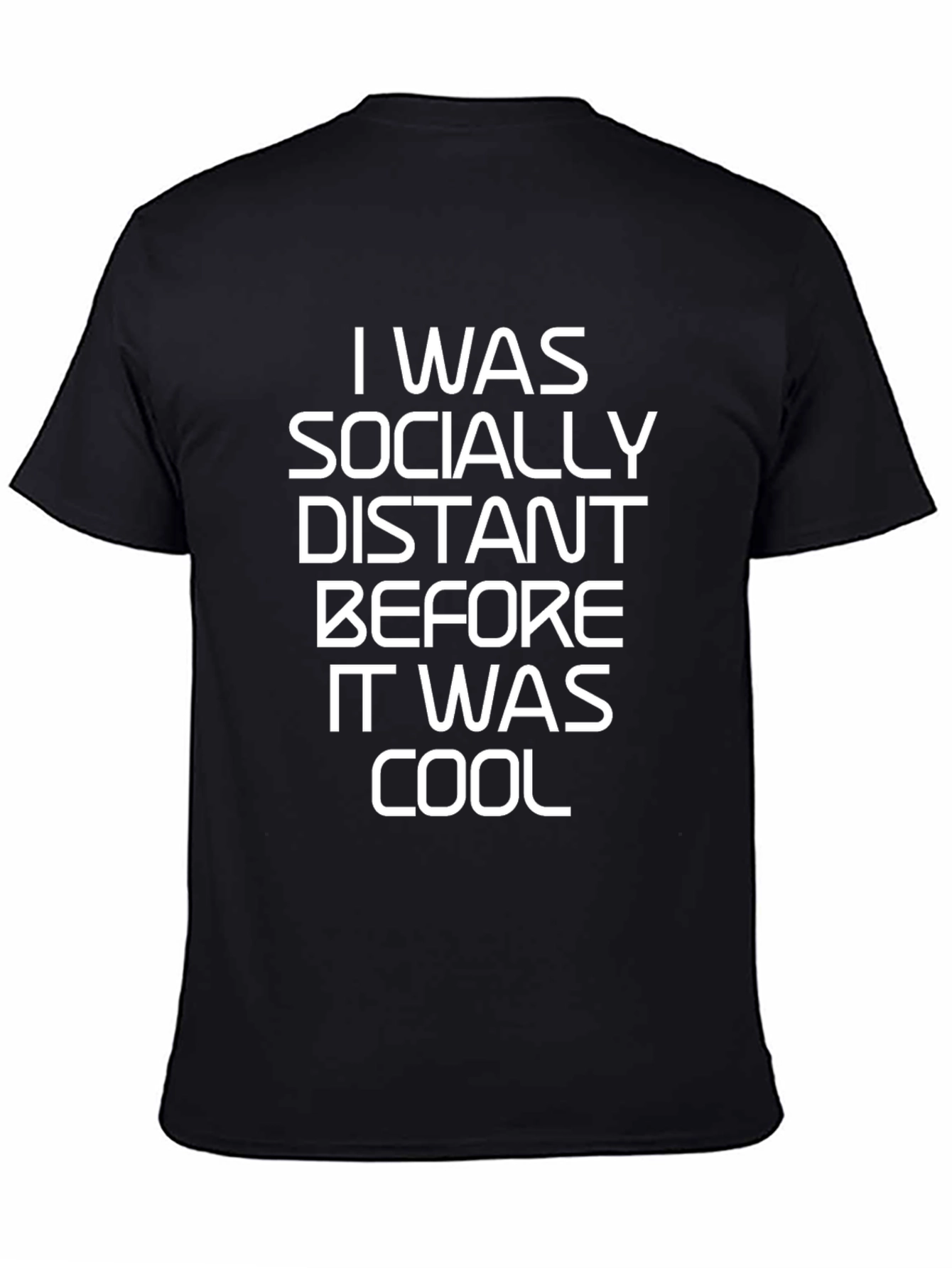 Socially Distant Cool Black T-Shirt