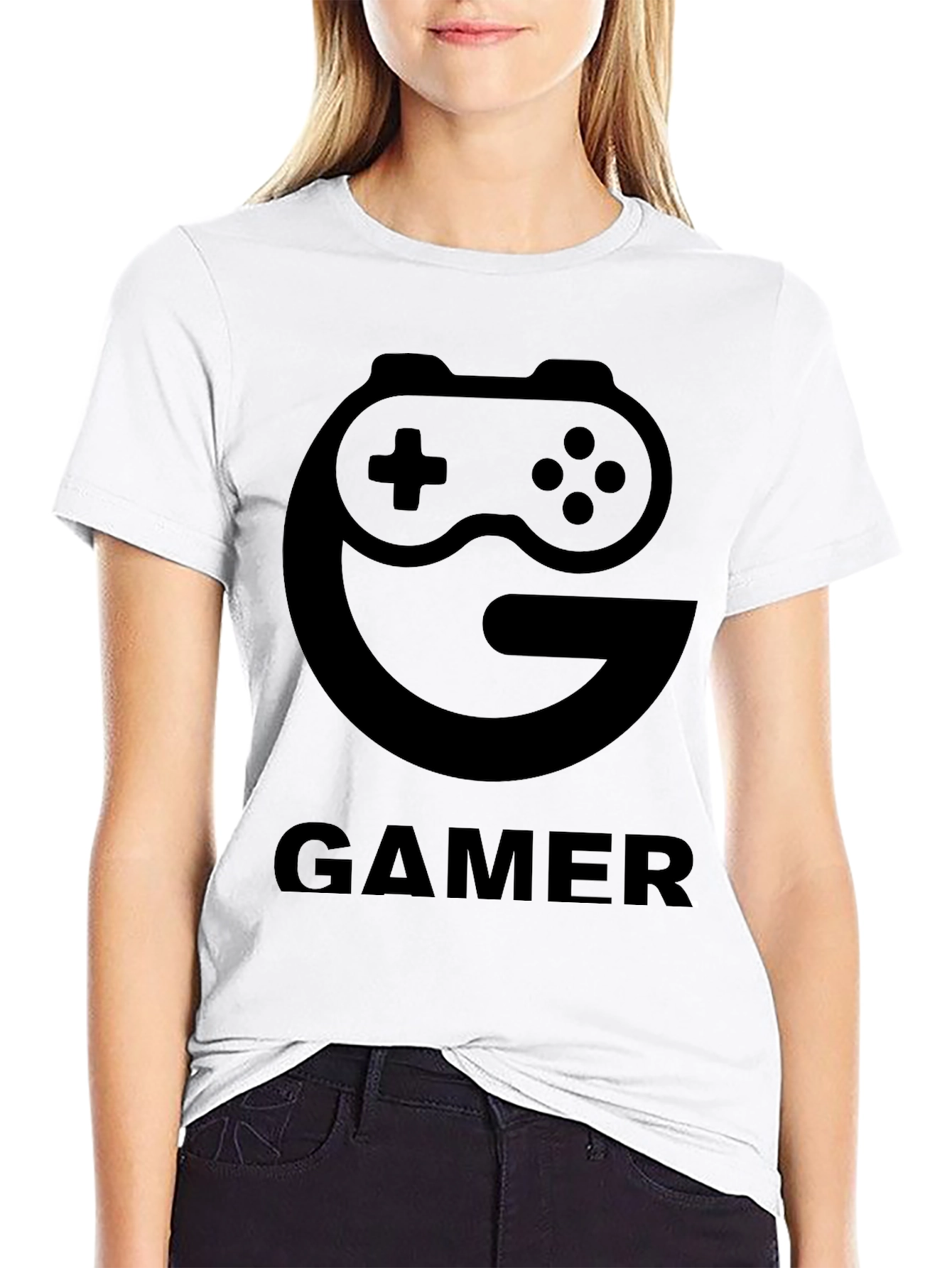 Gamer Controller Graphic Tee - Black