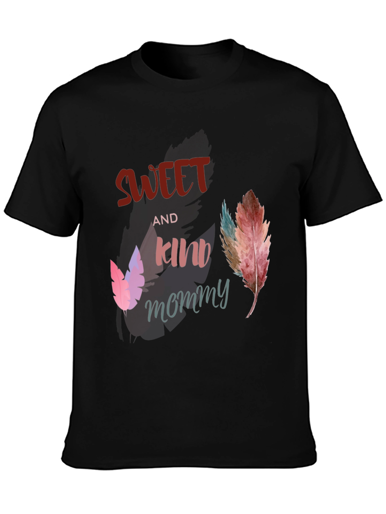 Sweet & Kind Mommy Feather Graphic Tee