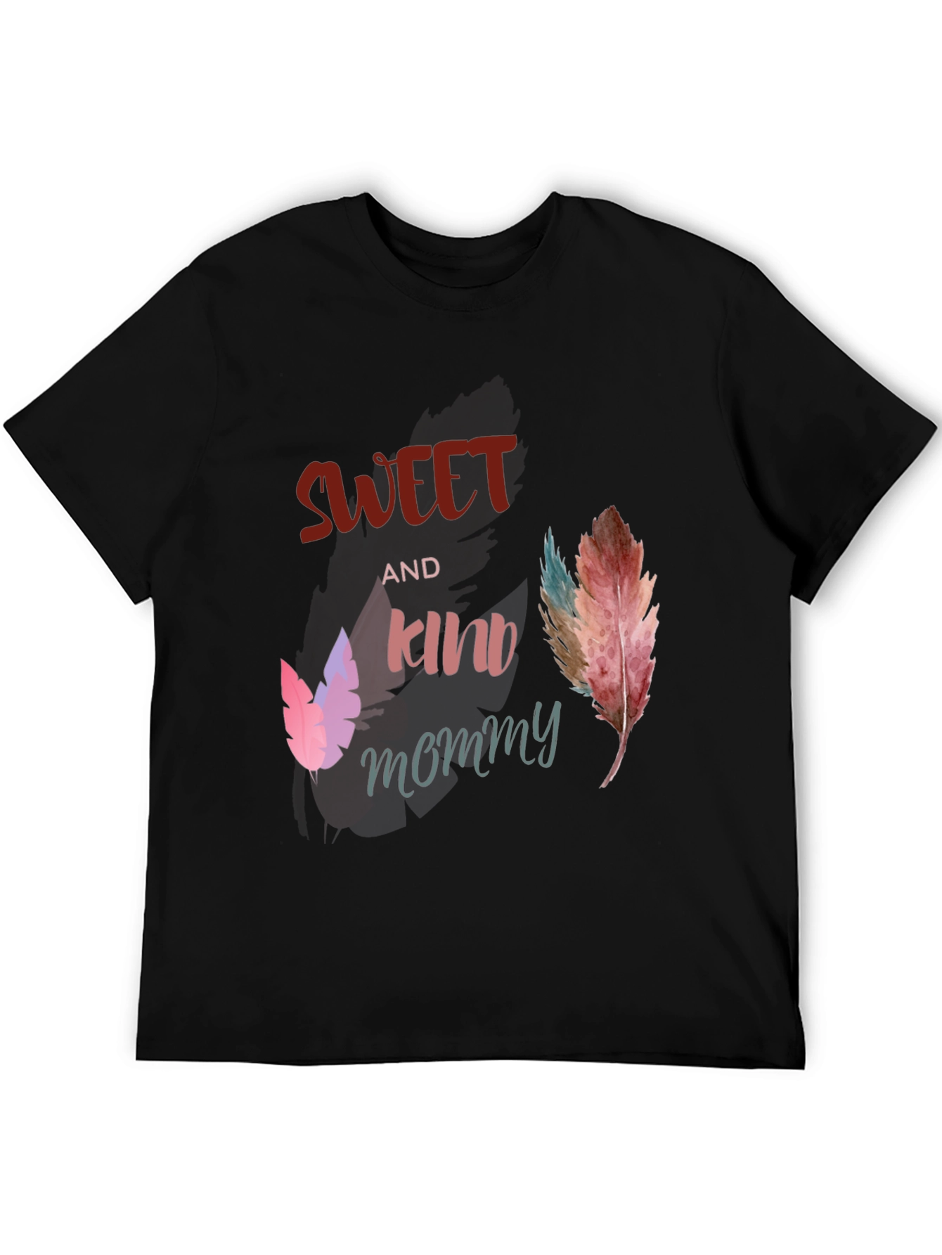 Sweet & Kind Mommy Feather Graphic Tee