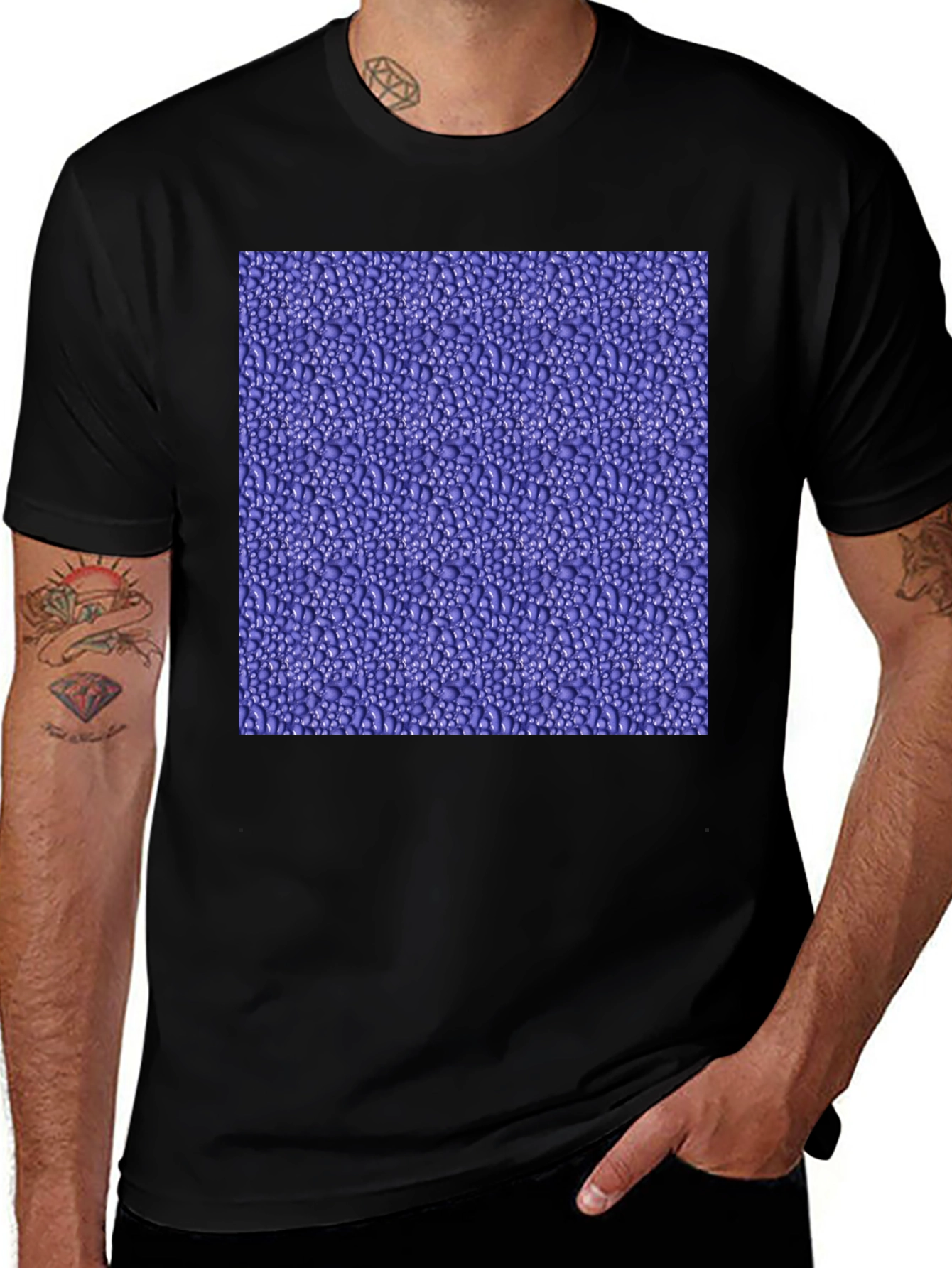Abstract Pattern Mens Crew Neck Tee
