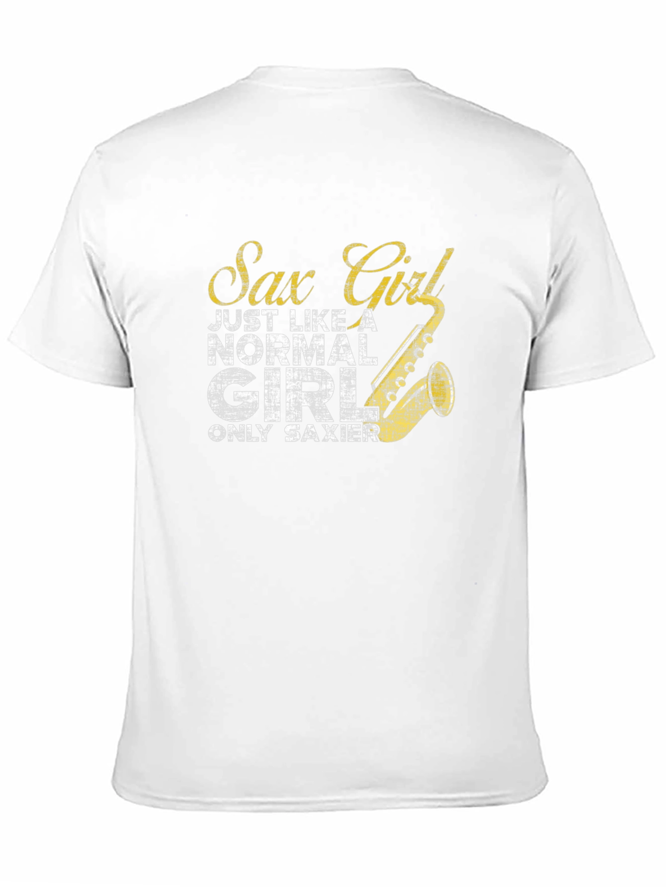 Sax Girl T-Shirt - Funny Musician Tee
