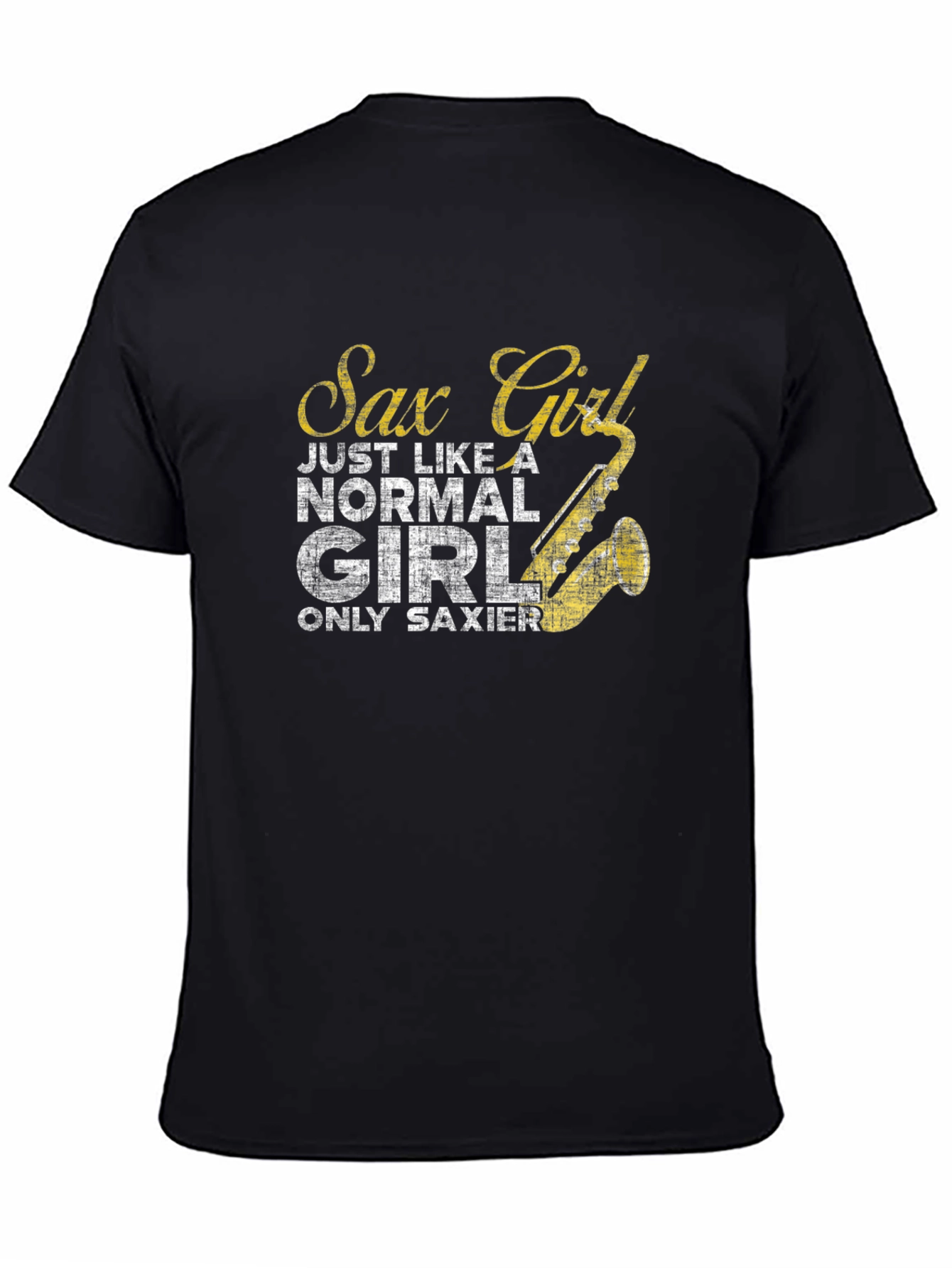 Sax Girl T-Shirt - Funny Musician Tee