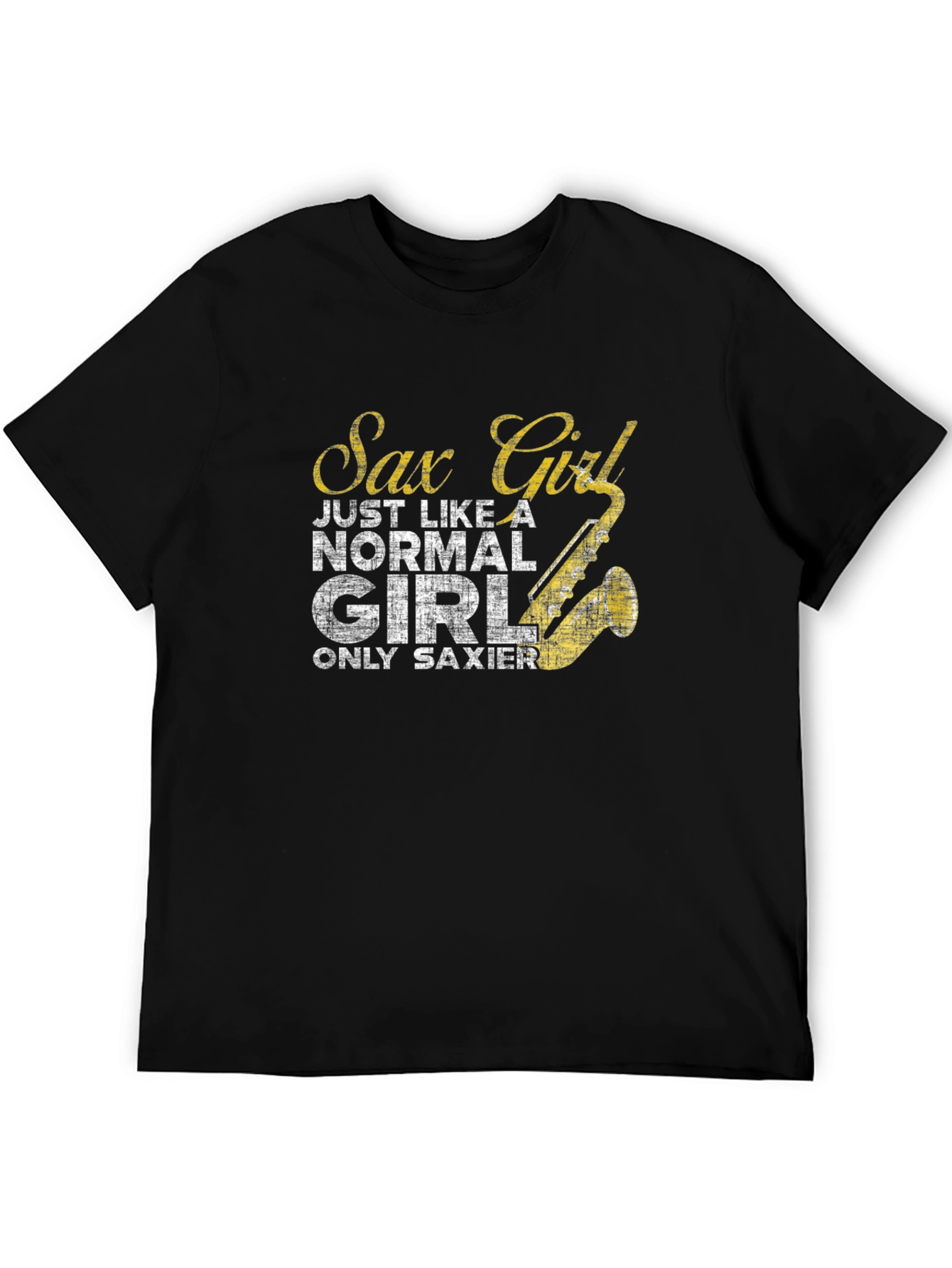 Sax Girl T-Shirt - Funny Musician Tee