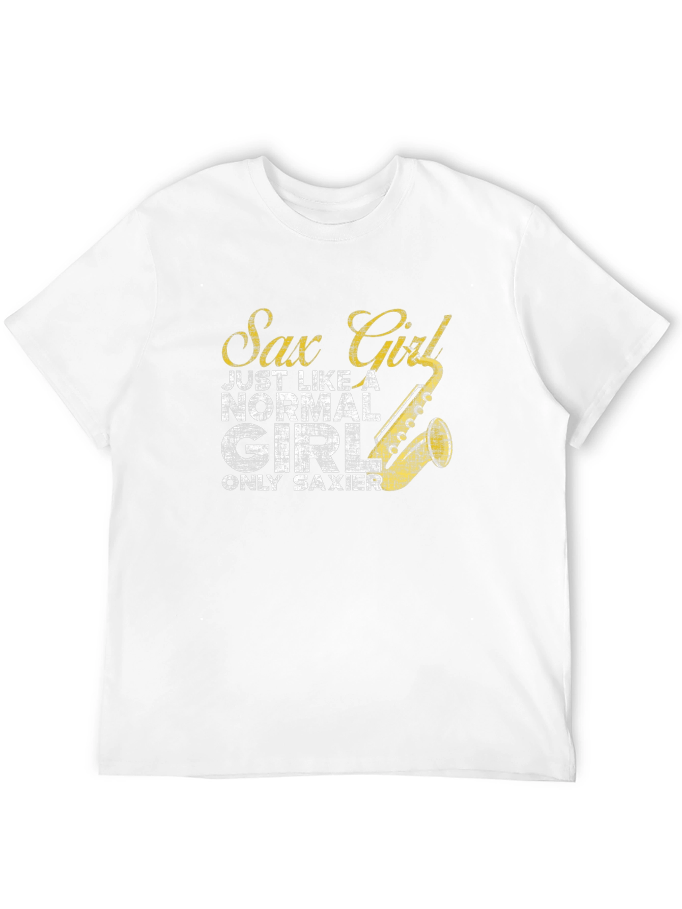 Sax Girl T-Shirt - Funny Musician Tee