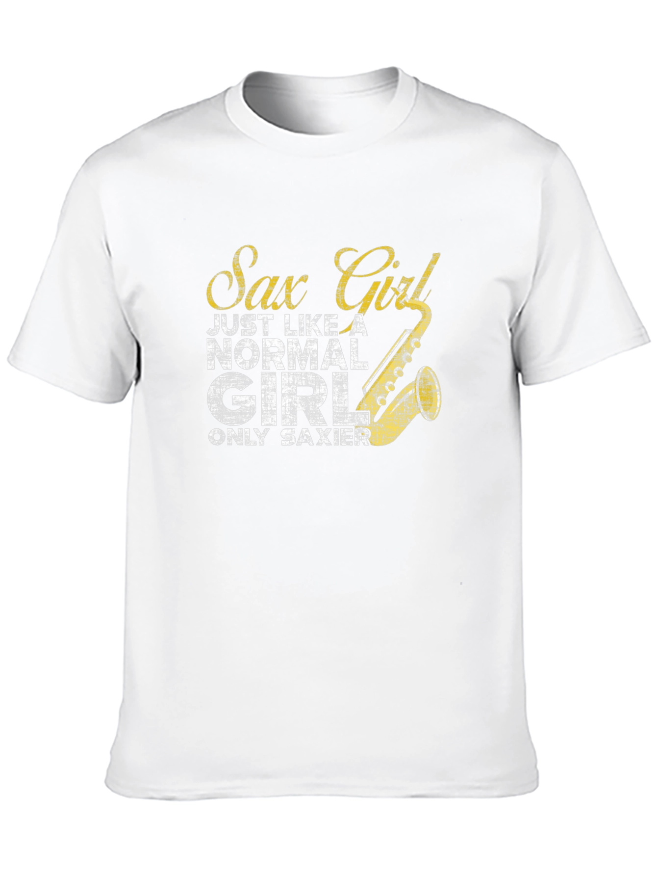 Sax Girl T-Shirt - Funny Musician Tee