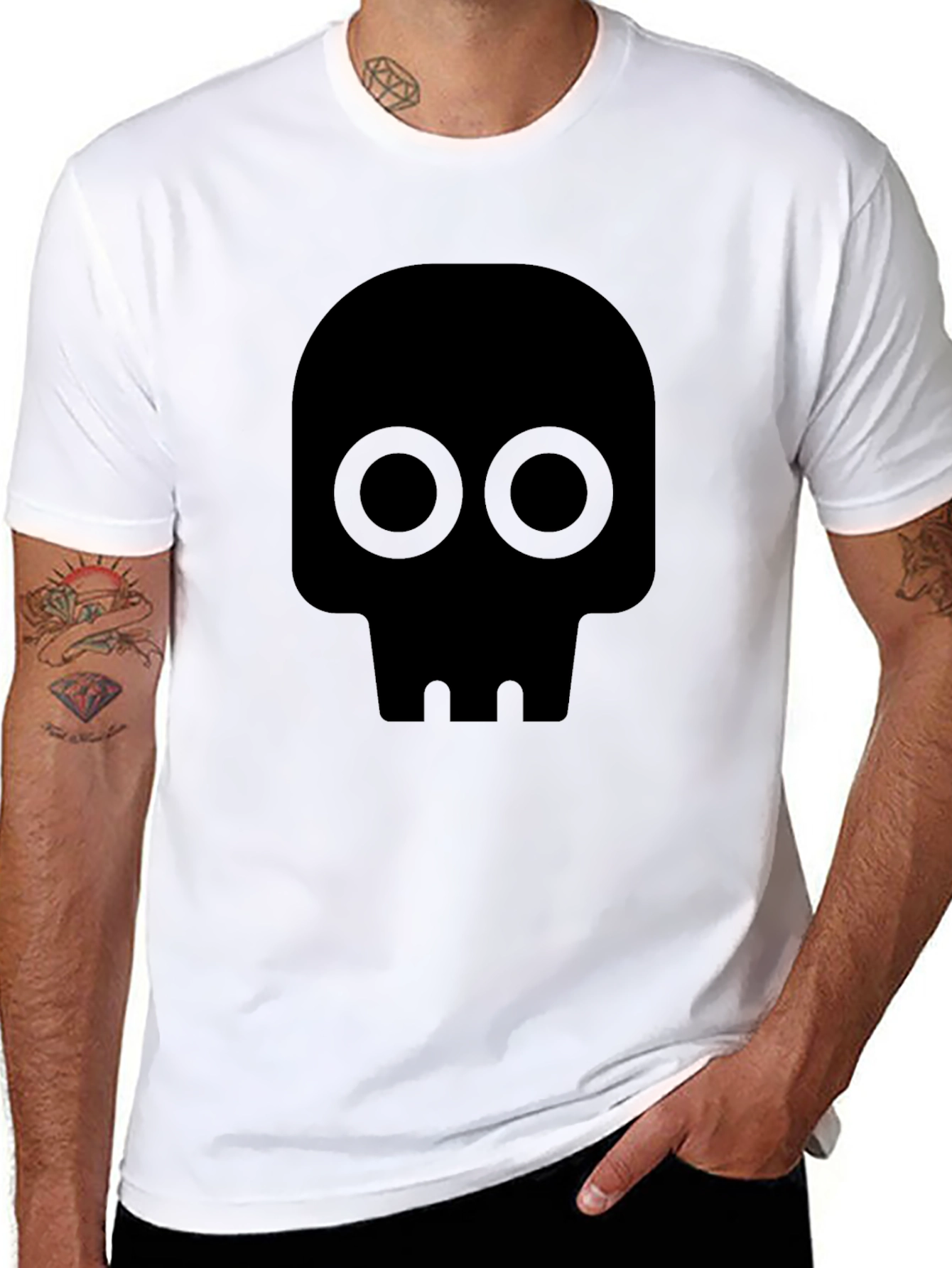 Skull Graphic Tee - Mens Black T-Shirt