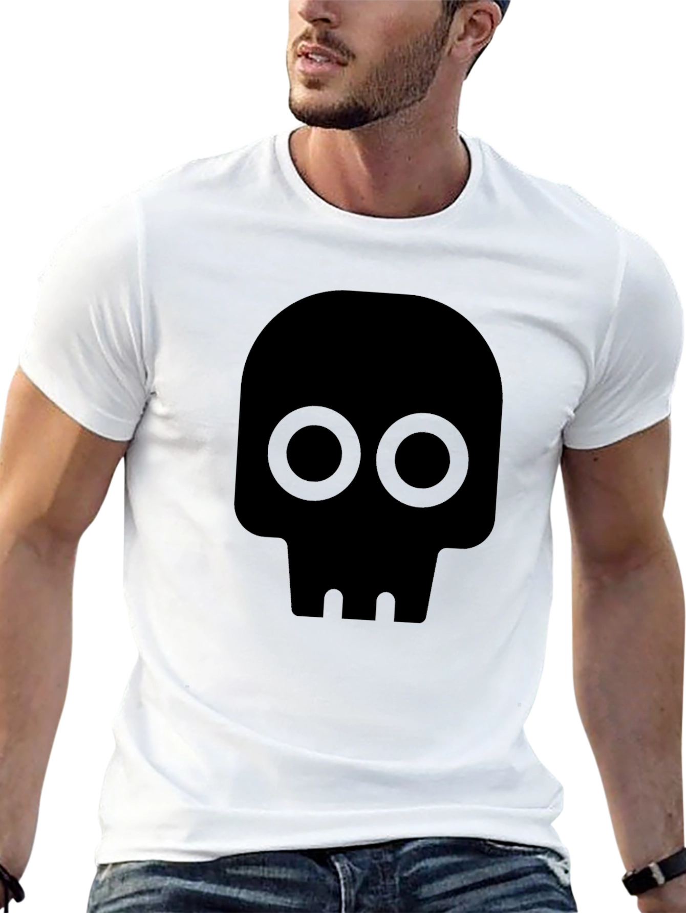 Skull Graphic Tee - Mens Black T-Shirt