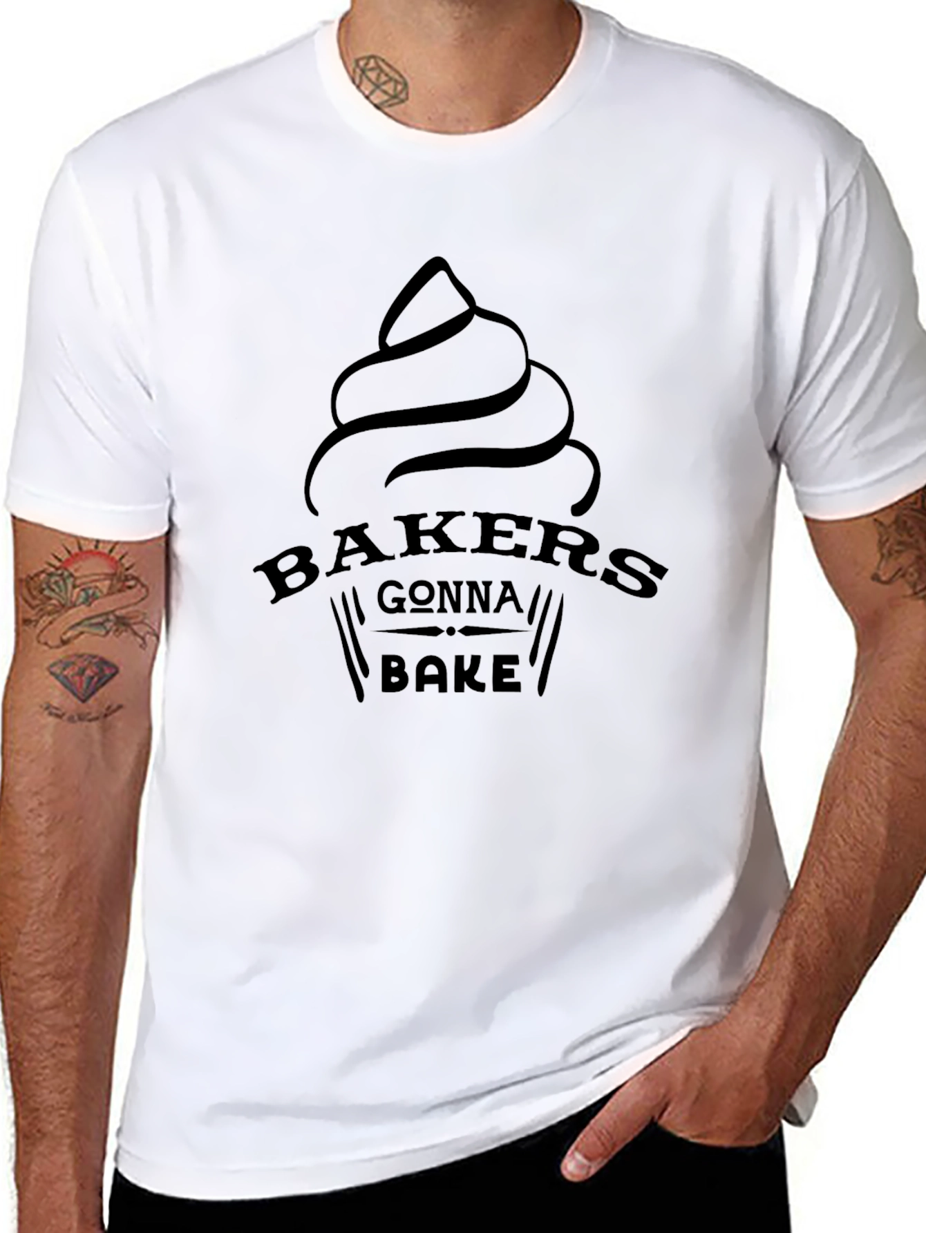 Bakers Gonna Bake Graphic T-Shirt - Black