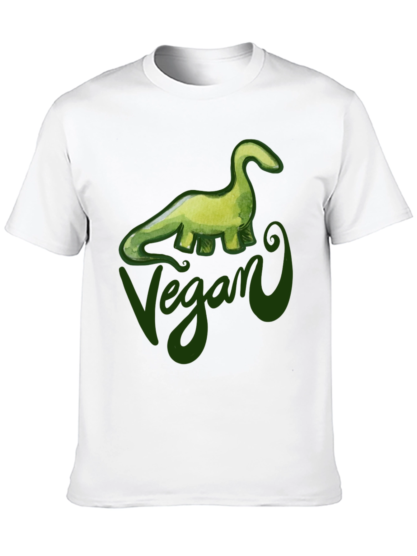 Vegan Dinosaur Graphic T-Shirt - Black