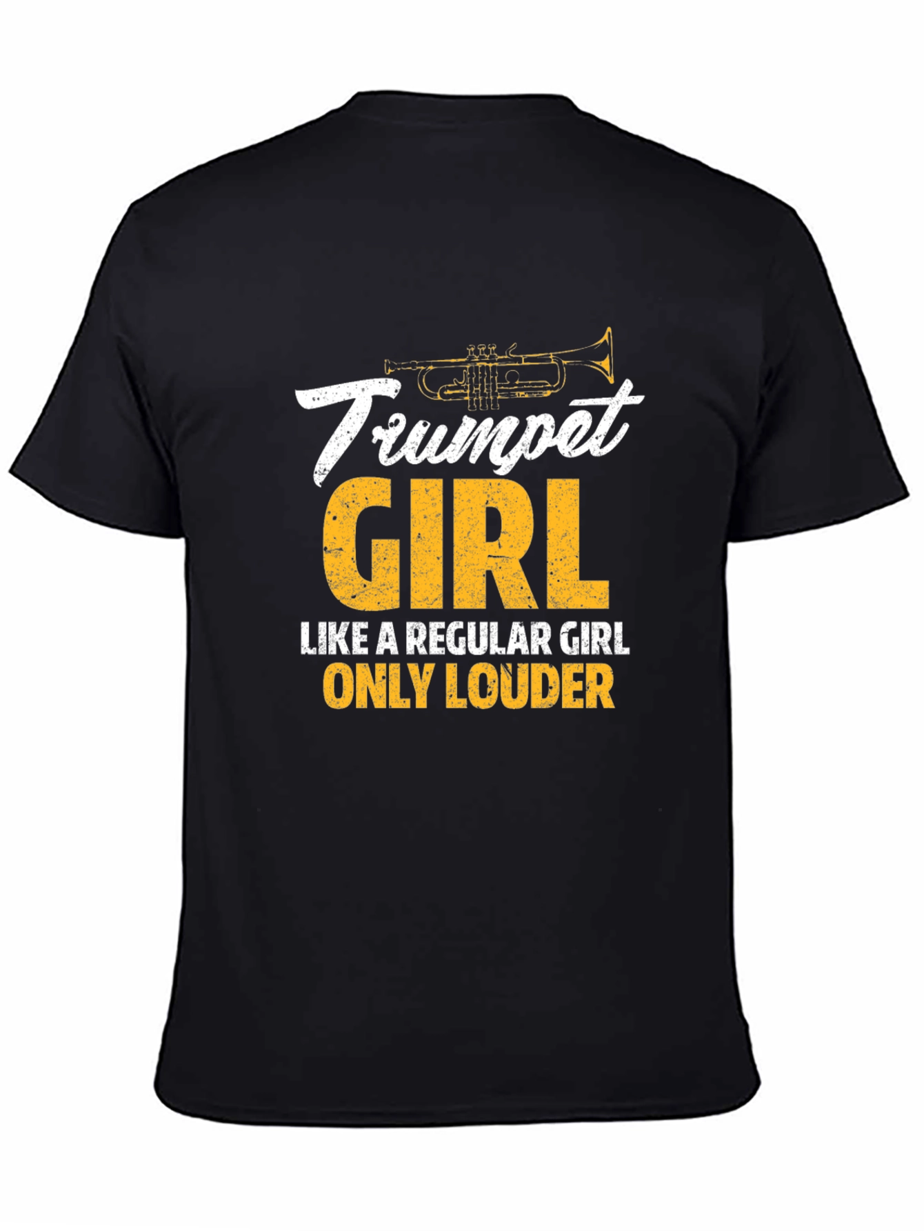 Trumpet Girl Graphic Tee - Musician Gift