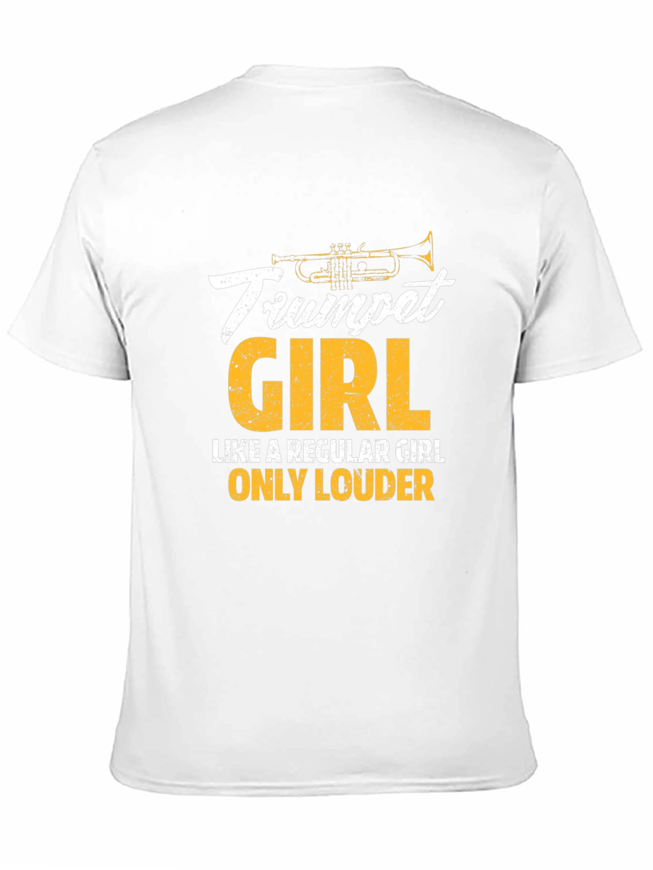 Trumpet Girl Graphic Tee - Musician Gift