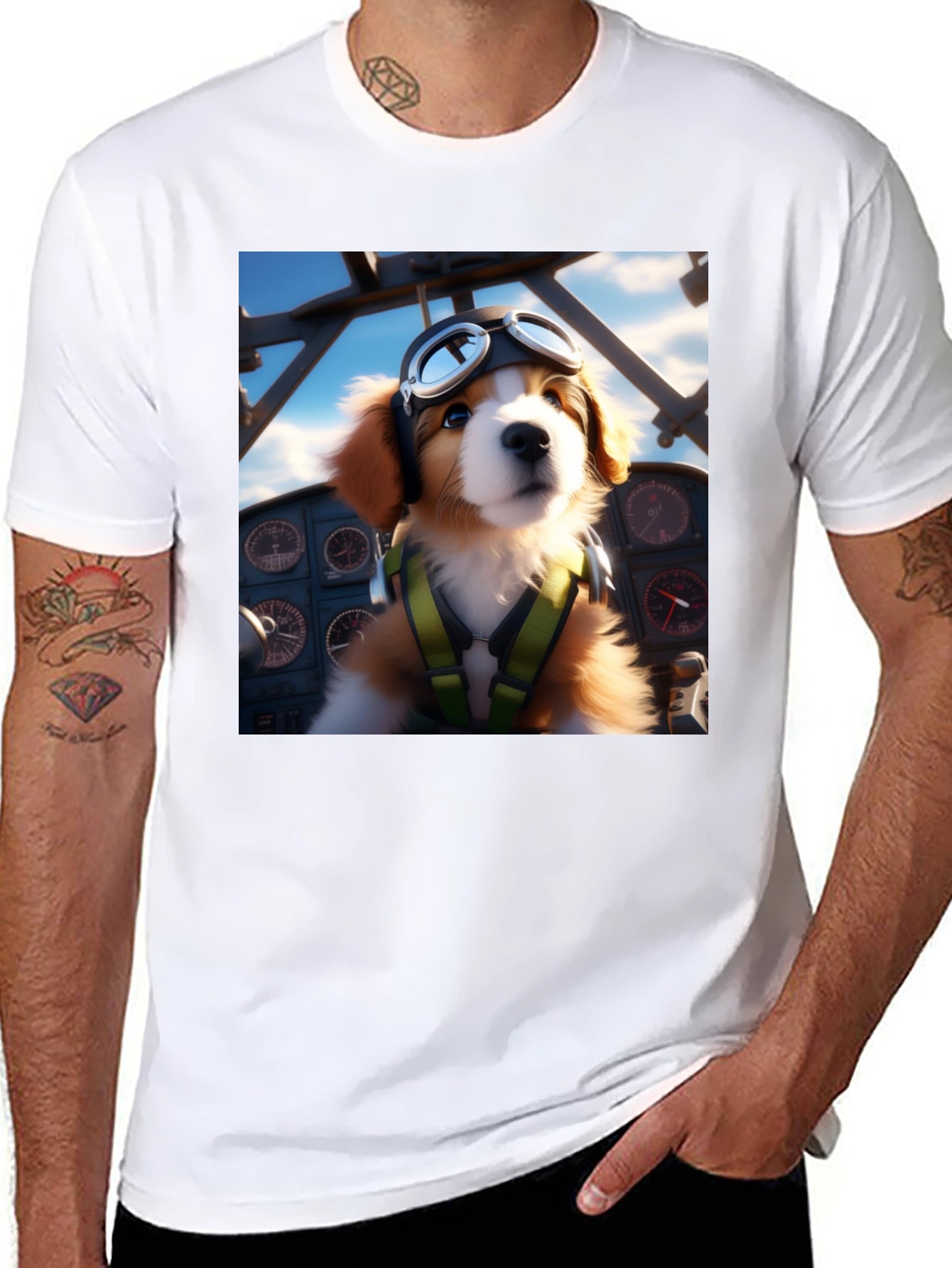 Pilot Pup Tee - Aviation Adventure Shirt