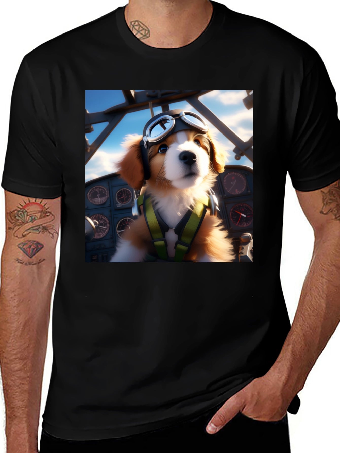 Pilot Pup Tee - Aviation Adventure Shirt