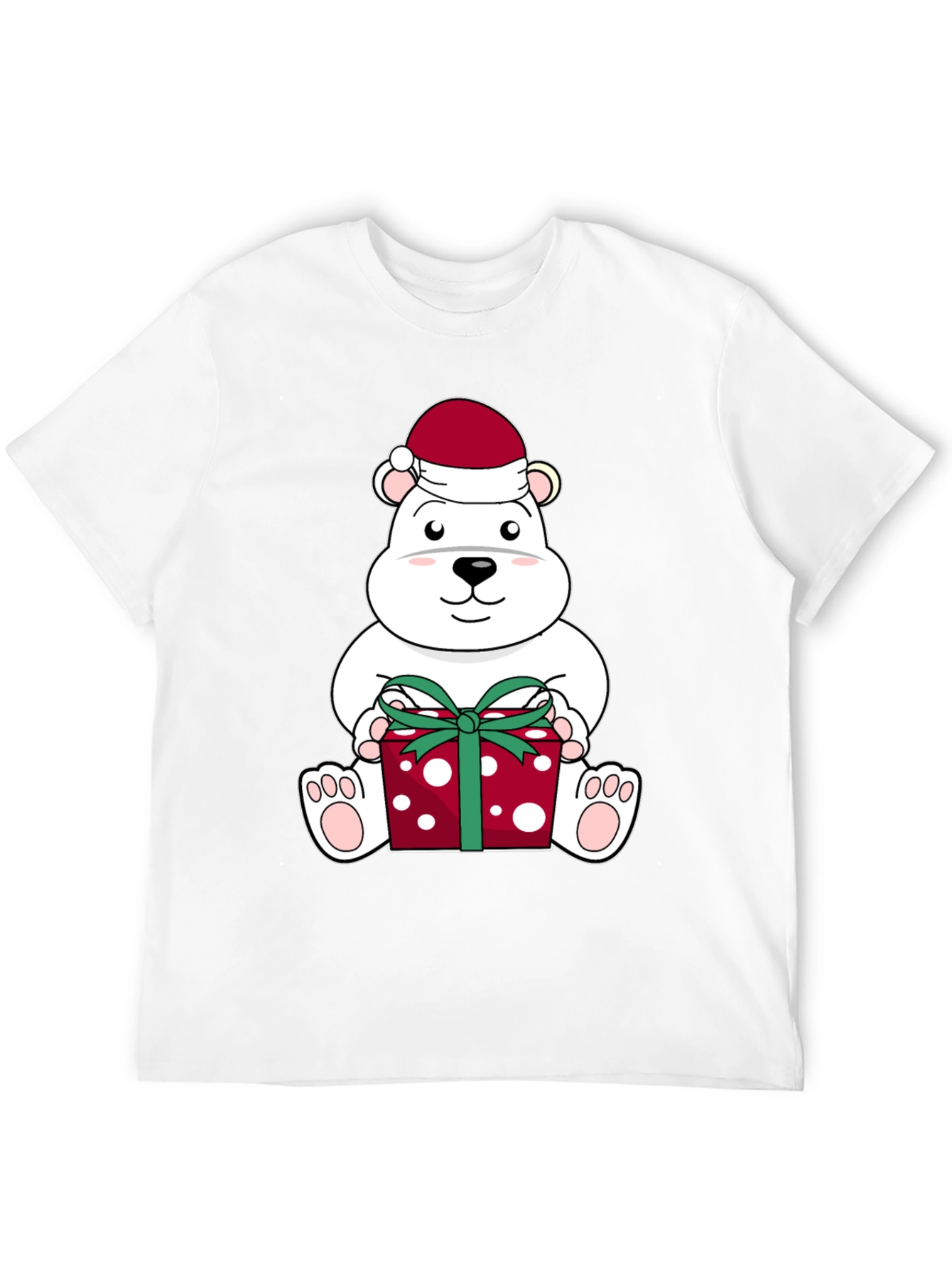 Festive Polar Bear Christmas T-Shirt