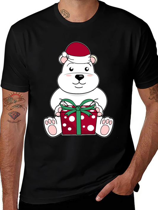 Festive Polar Bear Christmas T-Shirt