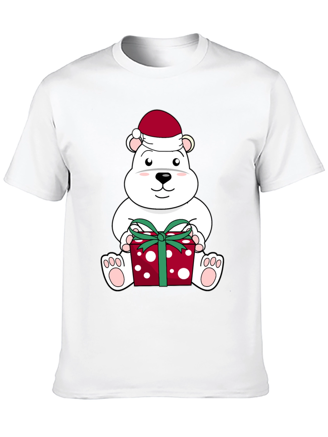 Festive Polar Bear Christmas T-Shirt