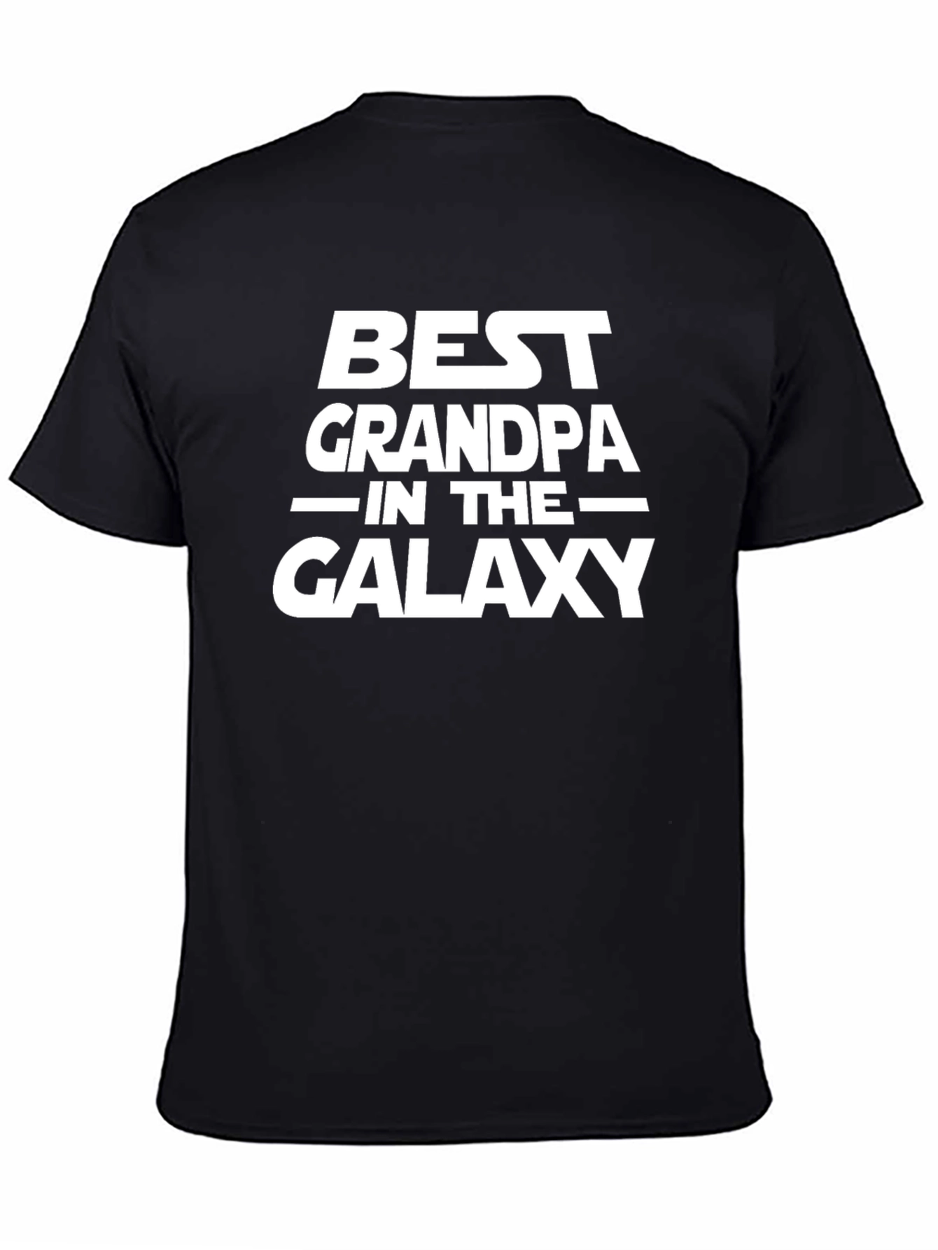 Best Grandpa In The Galaxy Black T-Shirt