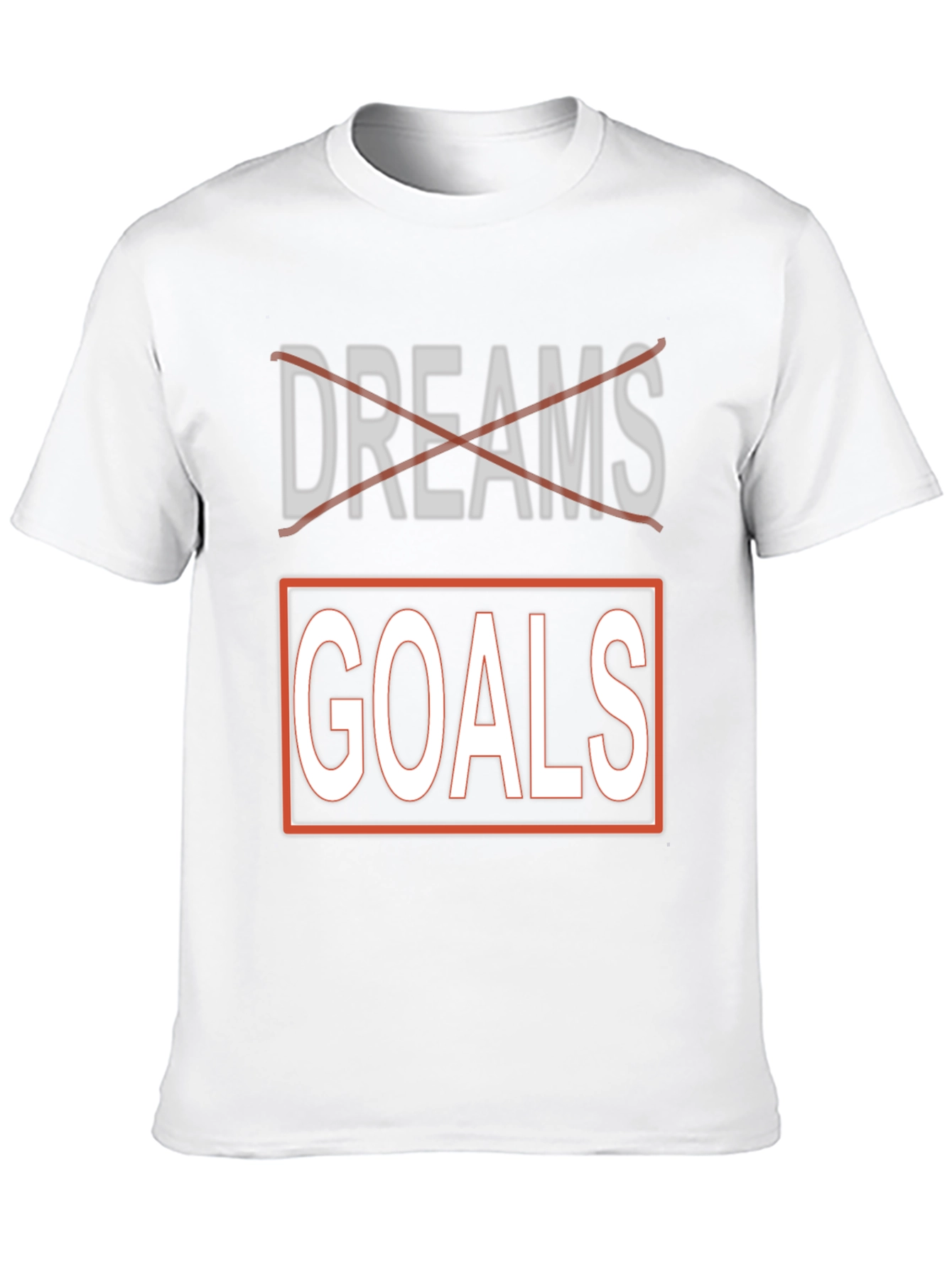 Dreams Goals Black Graphic T-Shirt