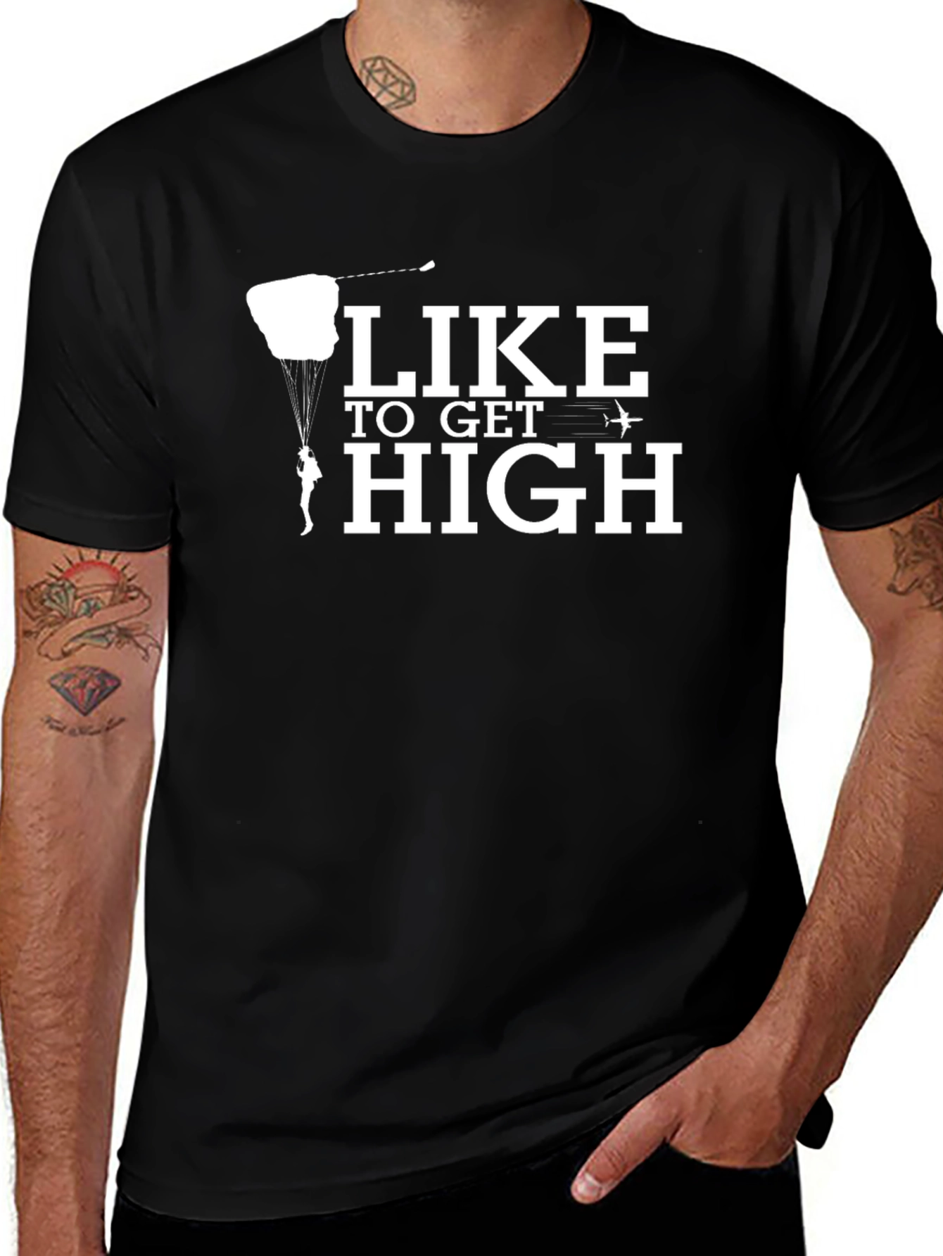 Like To Get High Skydiving T-Shirt