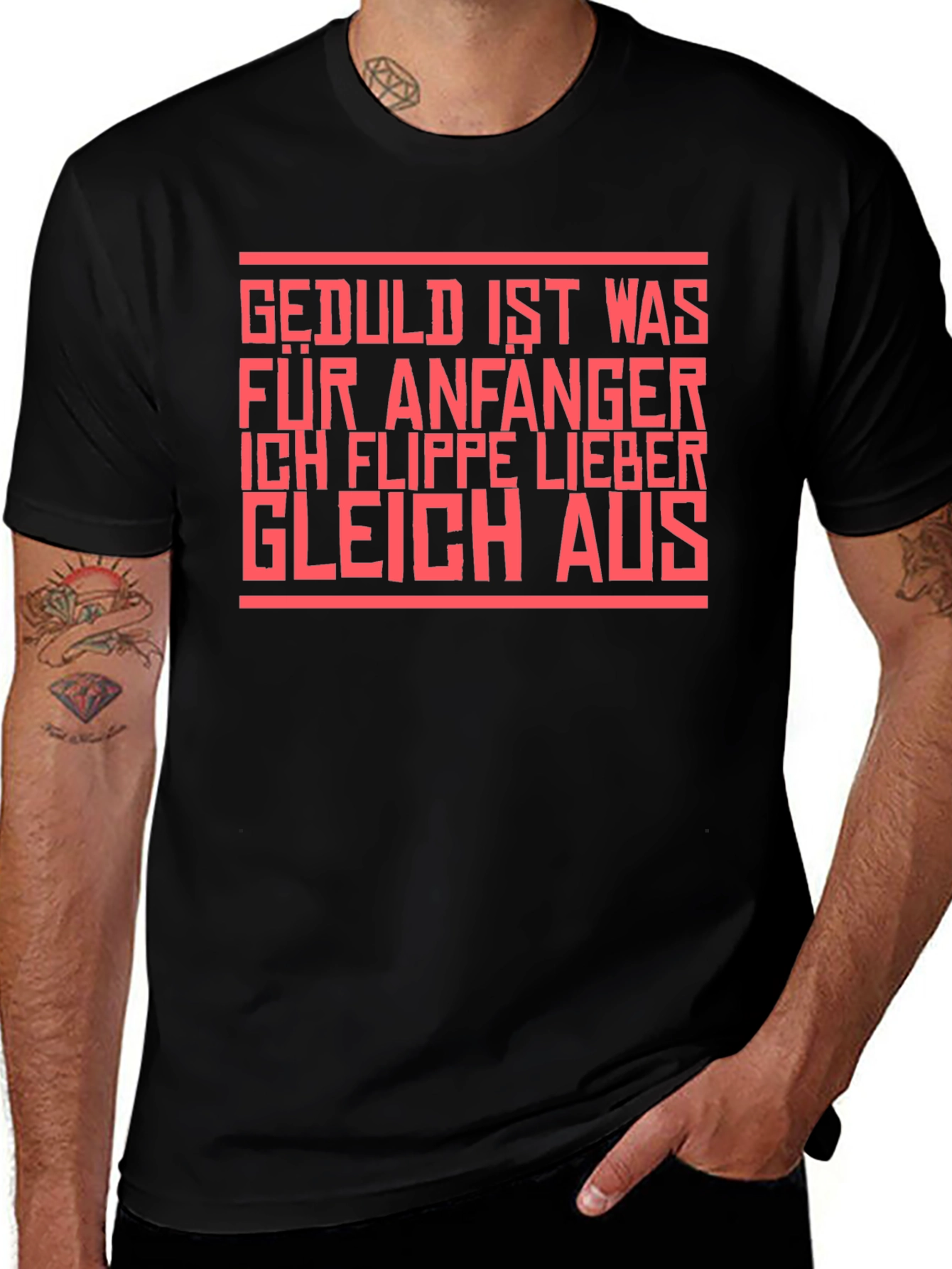Edgy Slogan Tee: Patience is for Beginners
