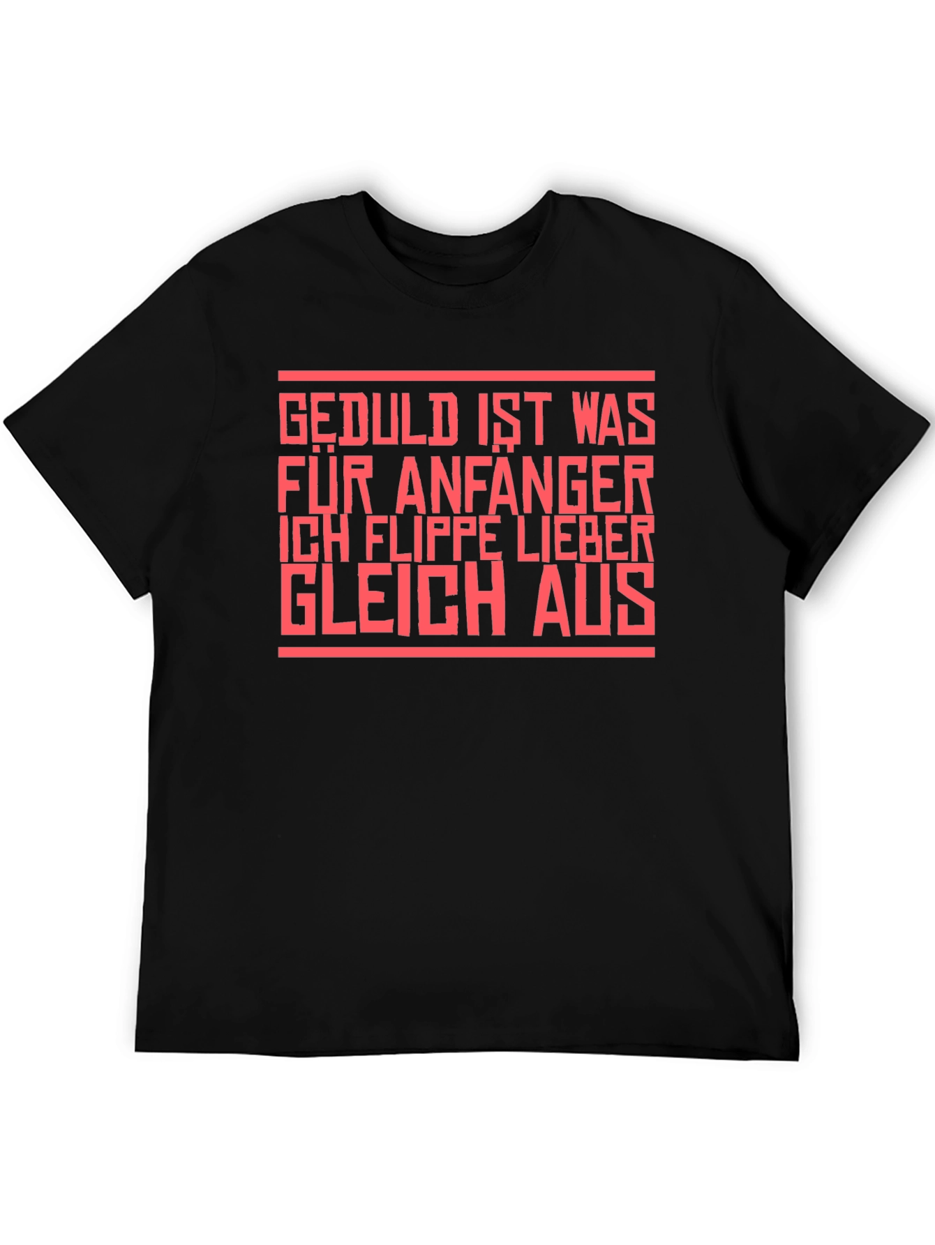 Edgy Slogan Tee: Patience is for Beginners