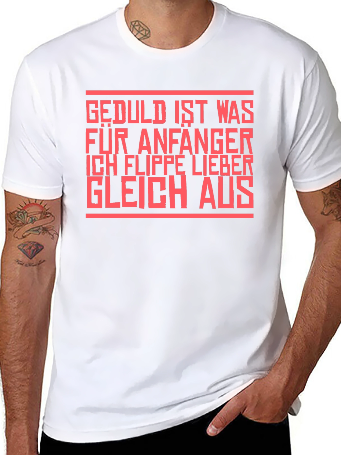 Edgy Slogan Tee: Patience is for Beginners