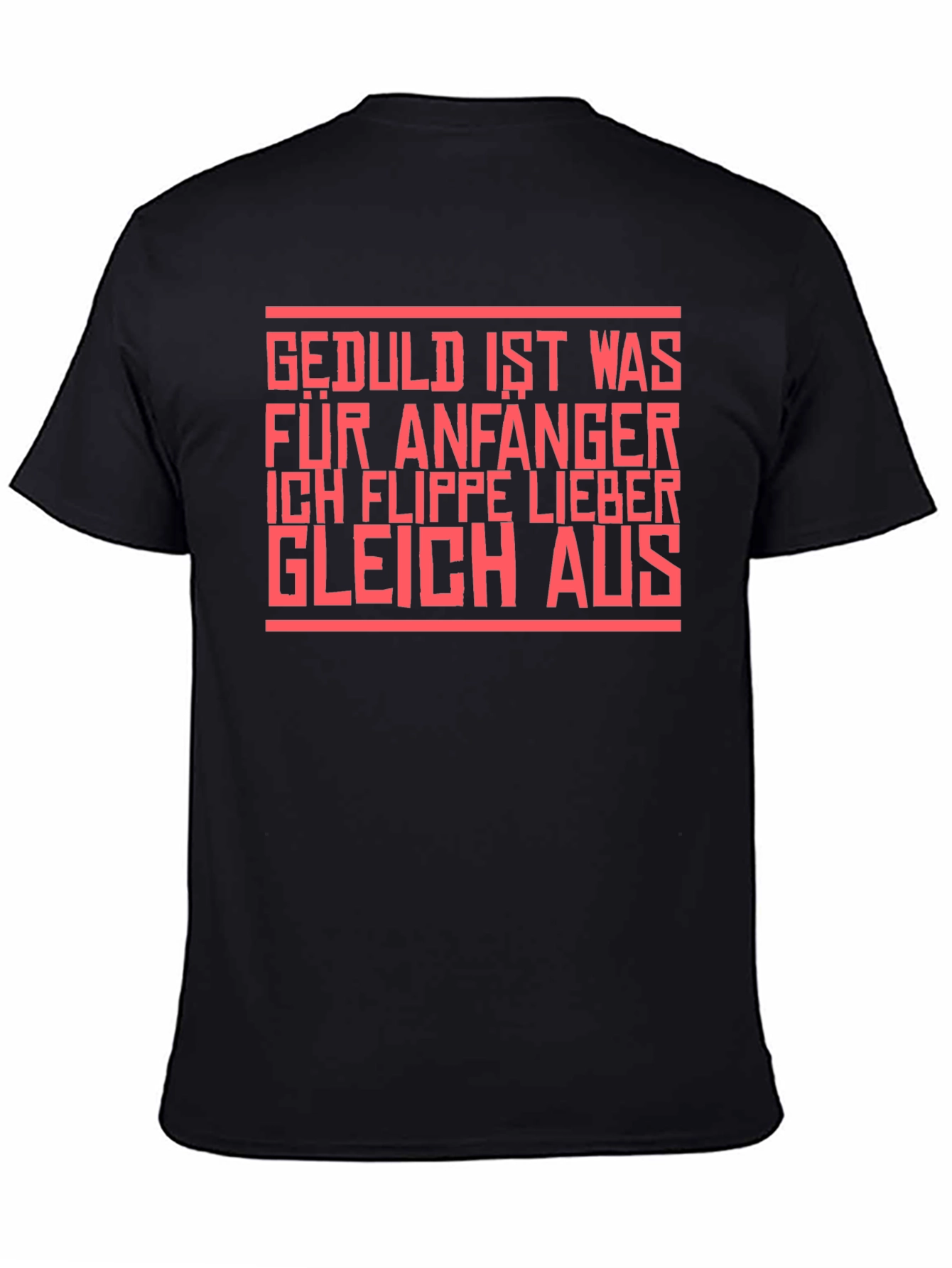Edgy Slogan Tee: Patience is for Beginners