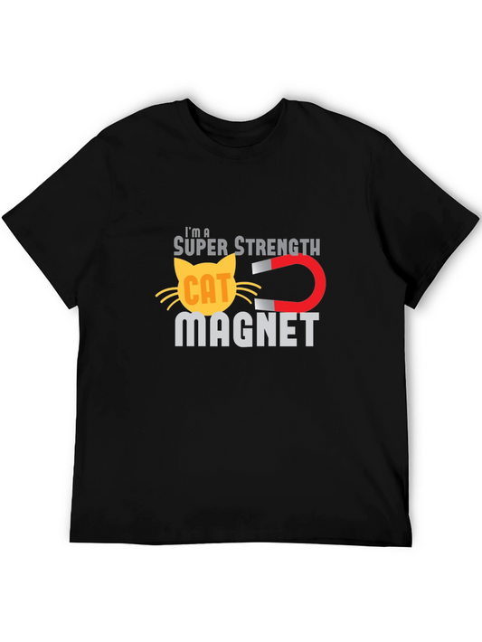 Super Strength Cat Magnet Funny T-Shirt