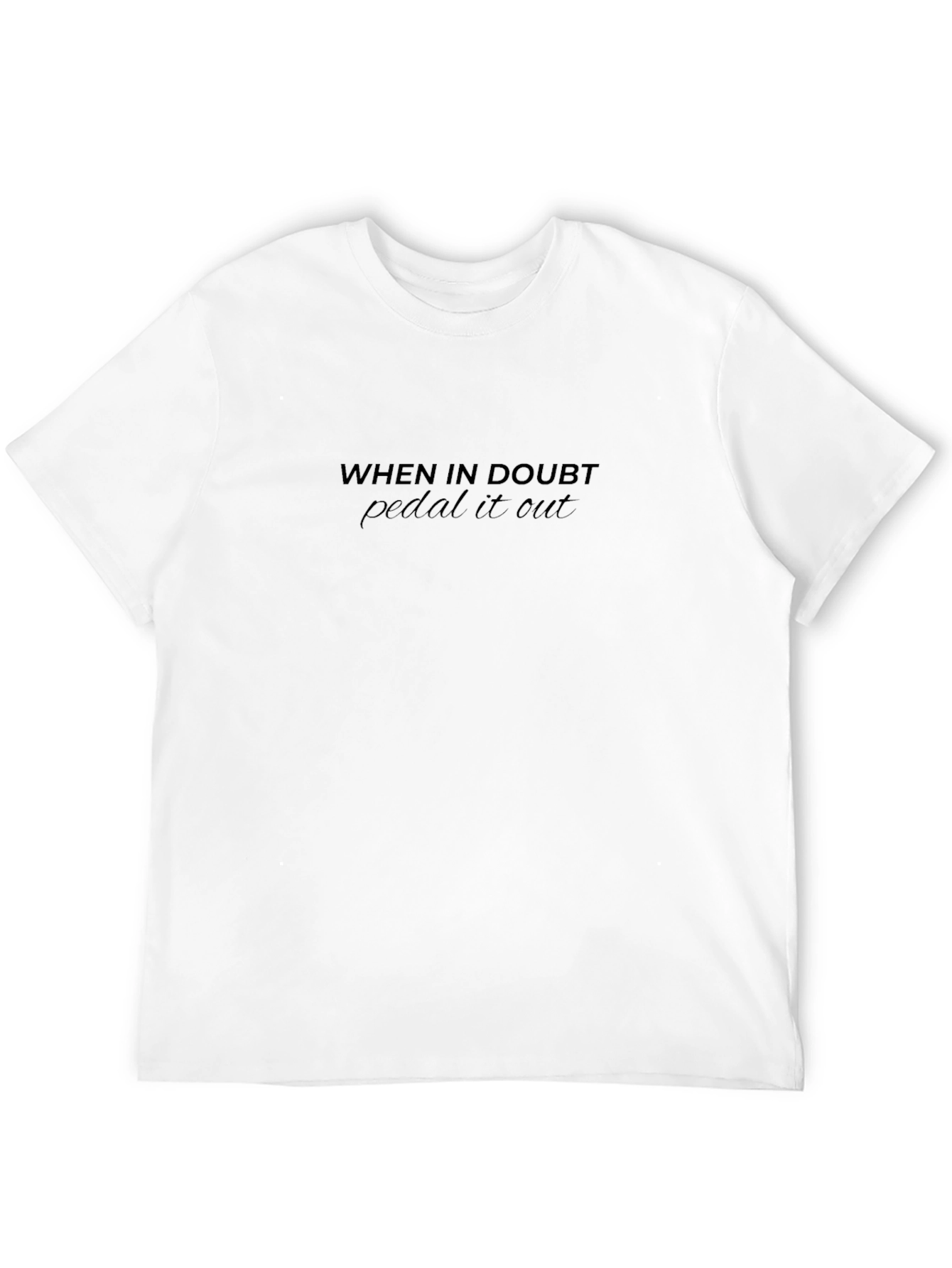 Pedal It Out Graphic Tee - Black Cotton