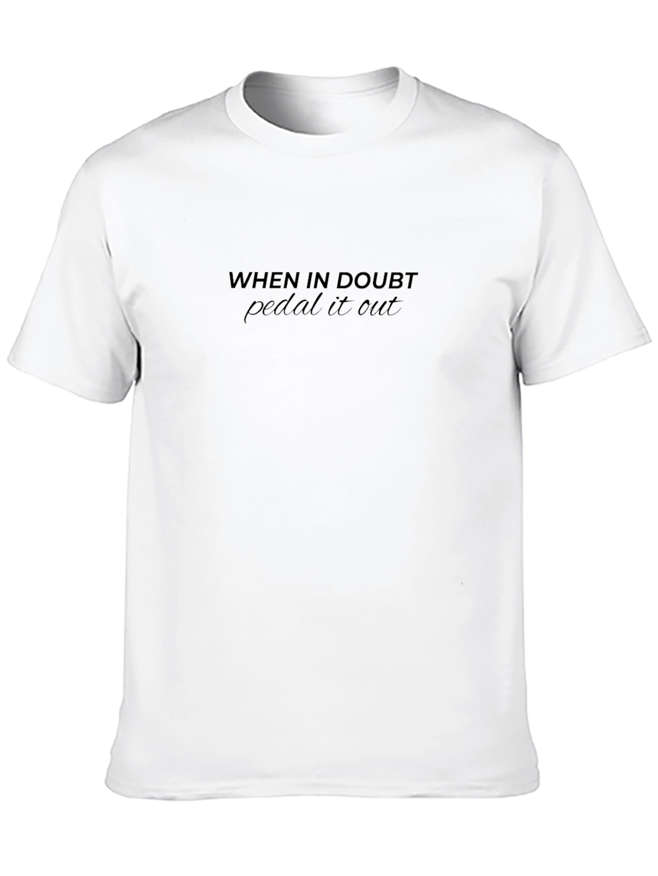 Pedal It Out Graphic Tee - Black Cotton