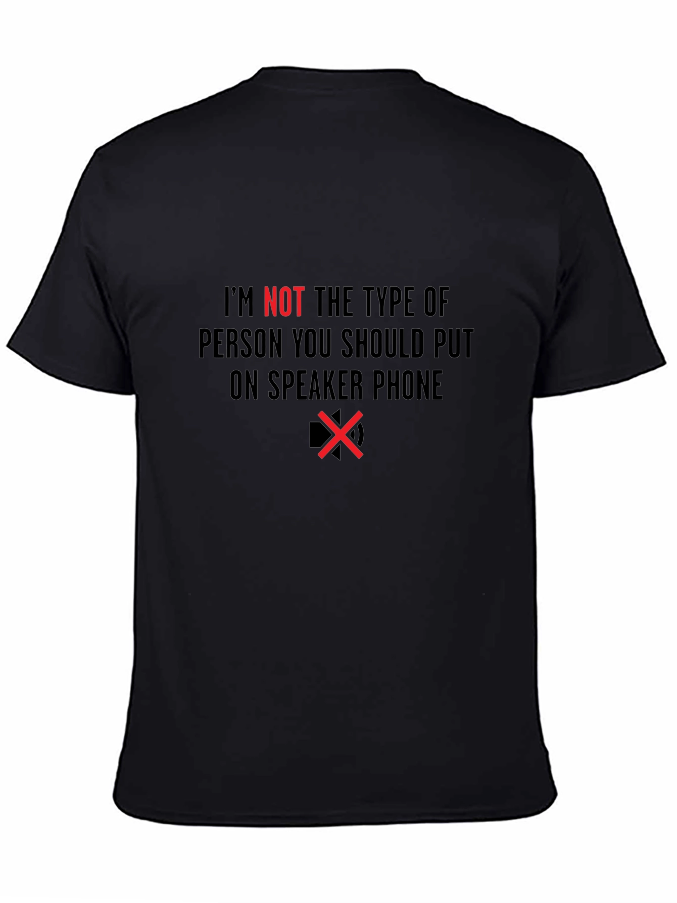 Speaker Phone Humor Graphic Tee