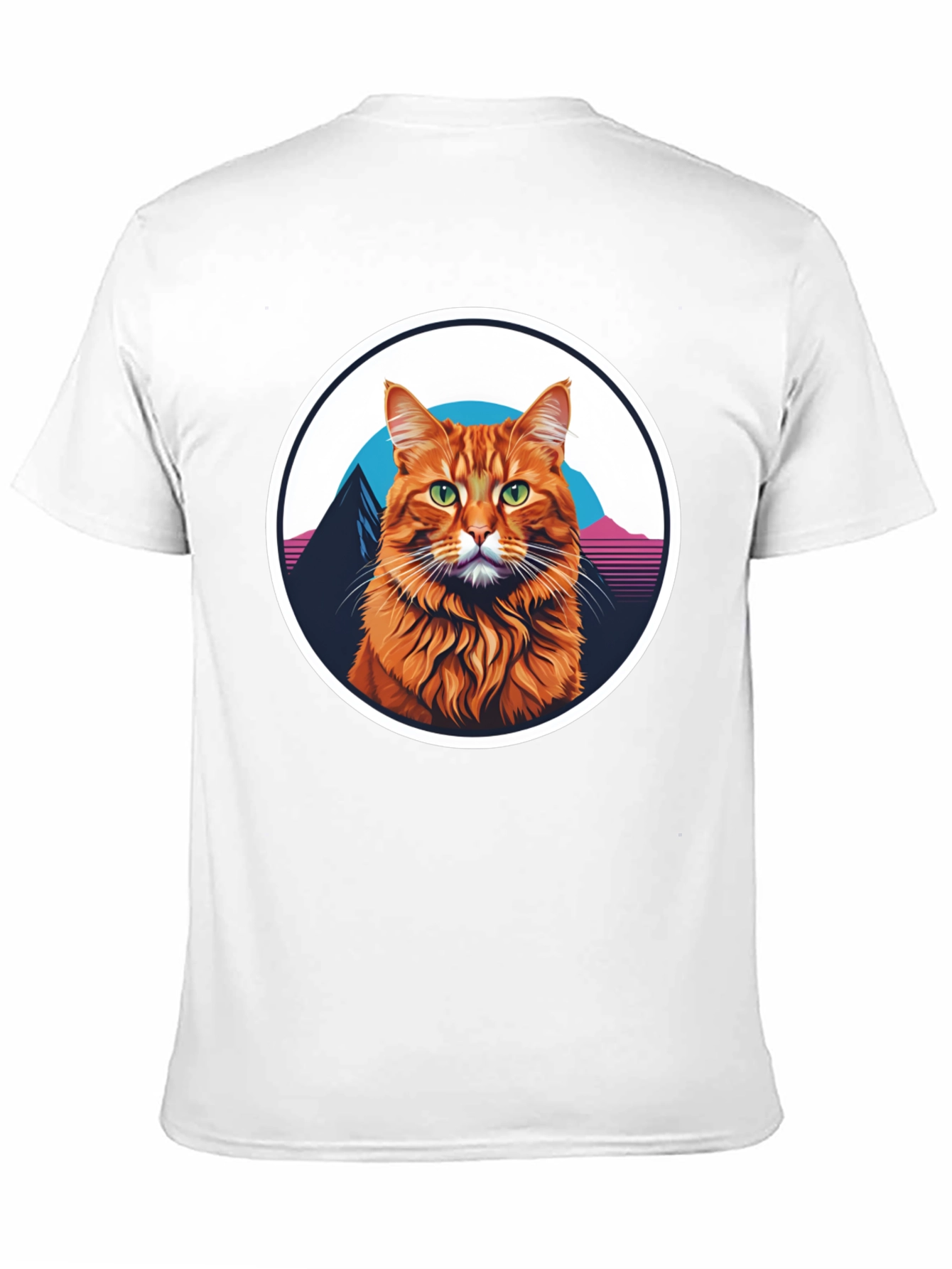 Retro Cat T-Shirt - Black Graphic Tee